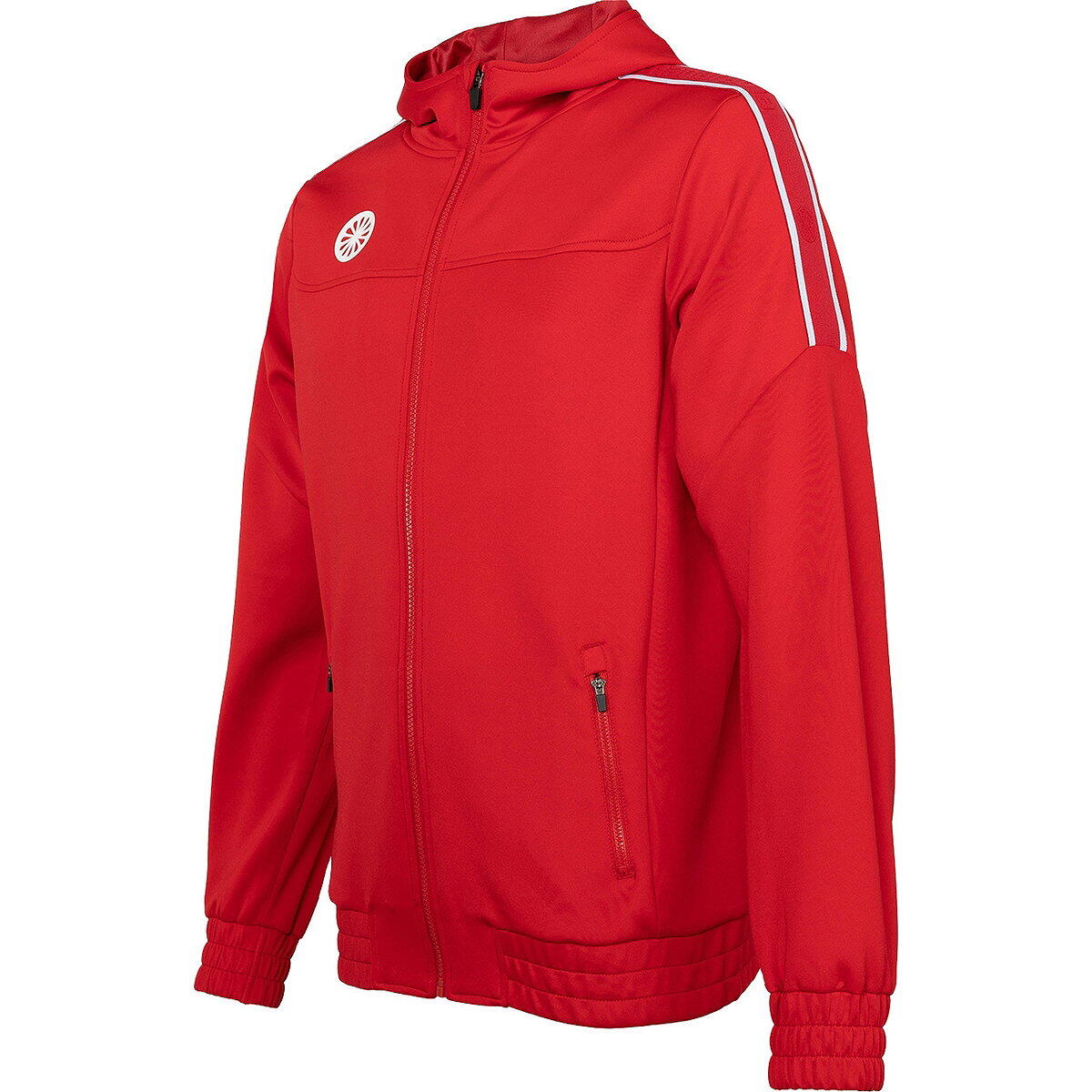 Herren - Sport - Kapuzenjacke - Kapuze, Reißverschlüsse - Rot 4/4