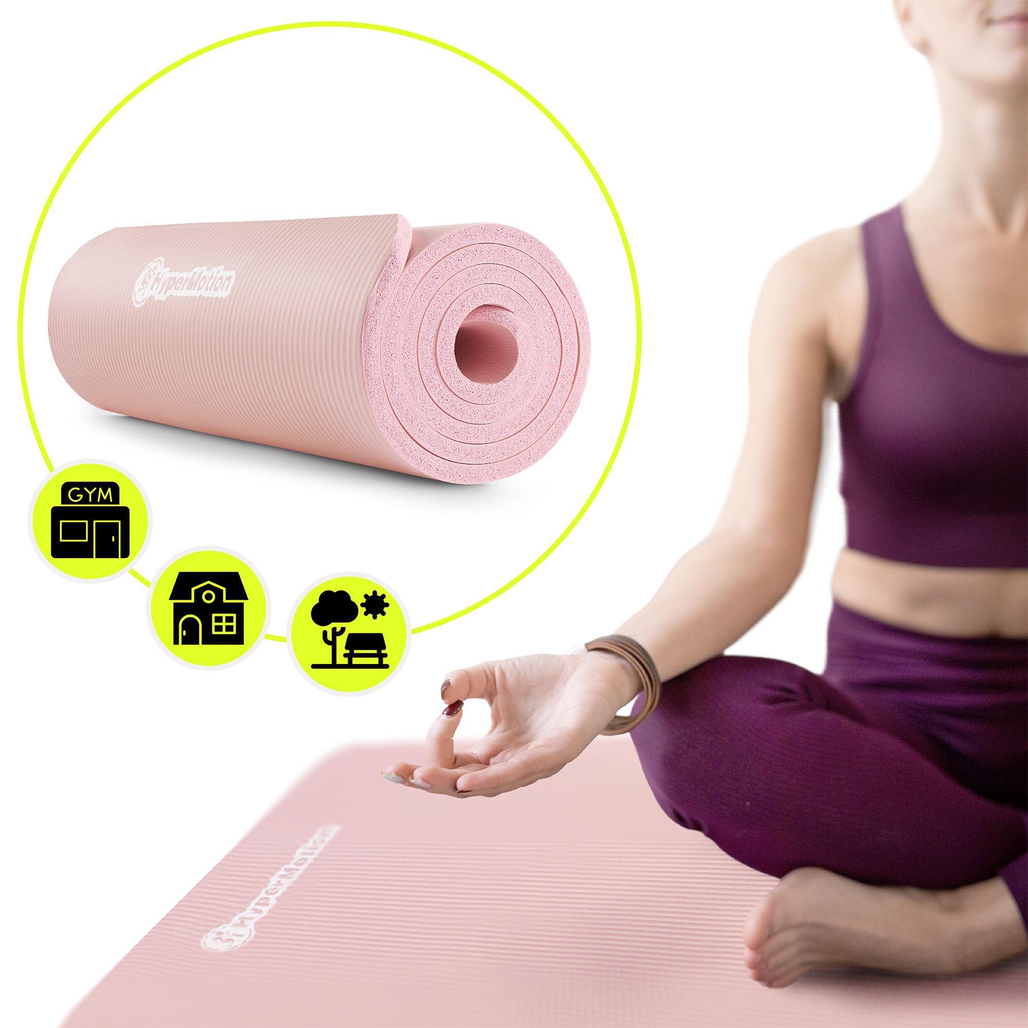 Tapis de yoga et fitness - Loisirs - épais 1,5 cm NBR - Rose 6/10