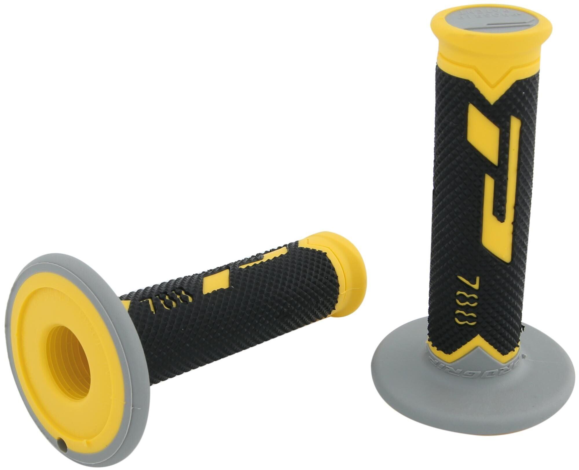 Chwyty Progrip 788 MX 115 mm zamknięte żółto-czarne