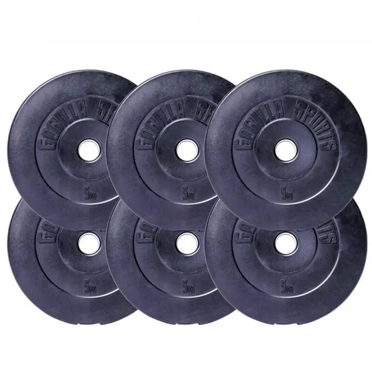 Langhantelset Kunststoff 38 kg 2/7