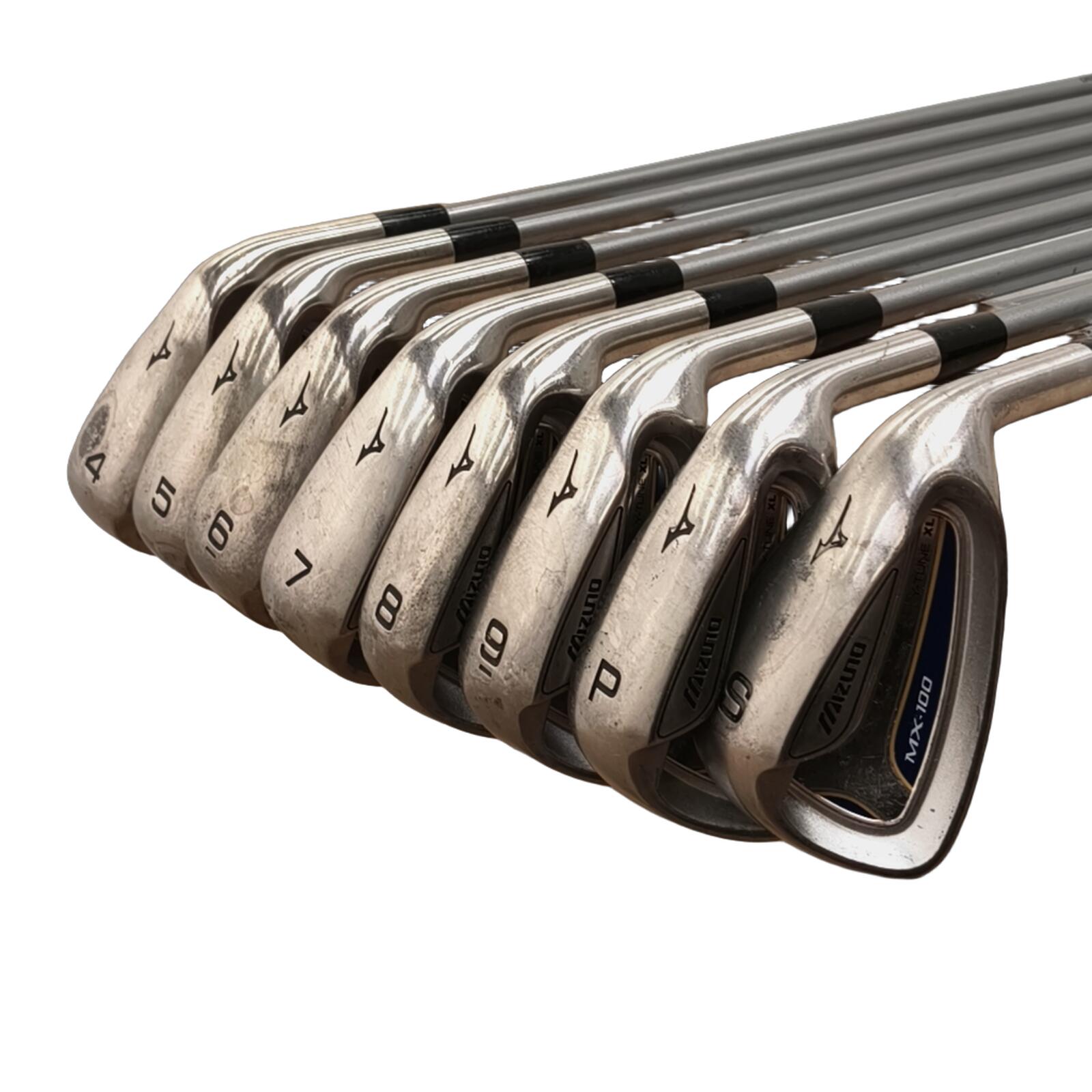 Mizuno MX-100 IJzerset / 4-PW+SW / Flex Regular / Grafiet 3/7