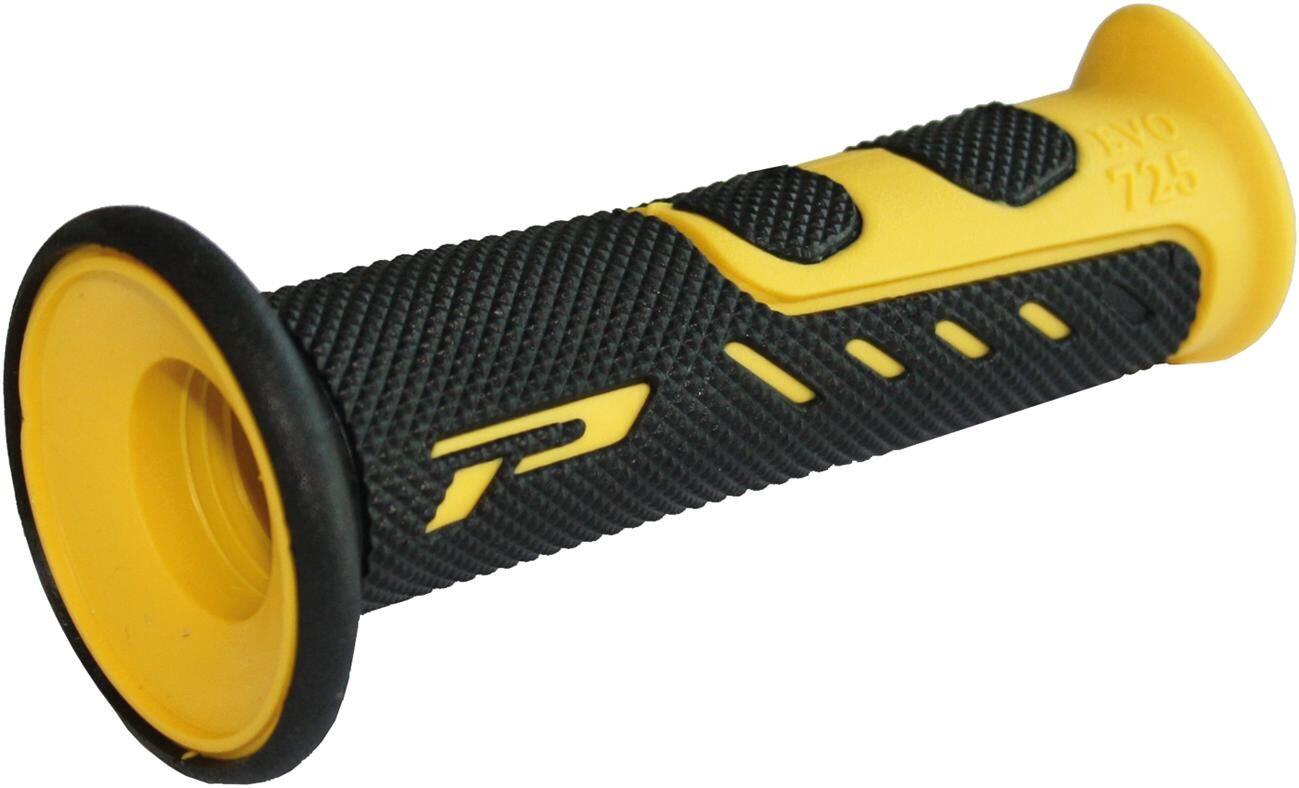Chwyty kierownicy Progrip 725 Road 2K zamknięte 122 mm czarno-żółte