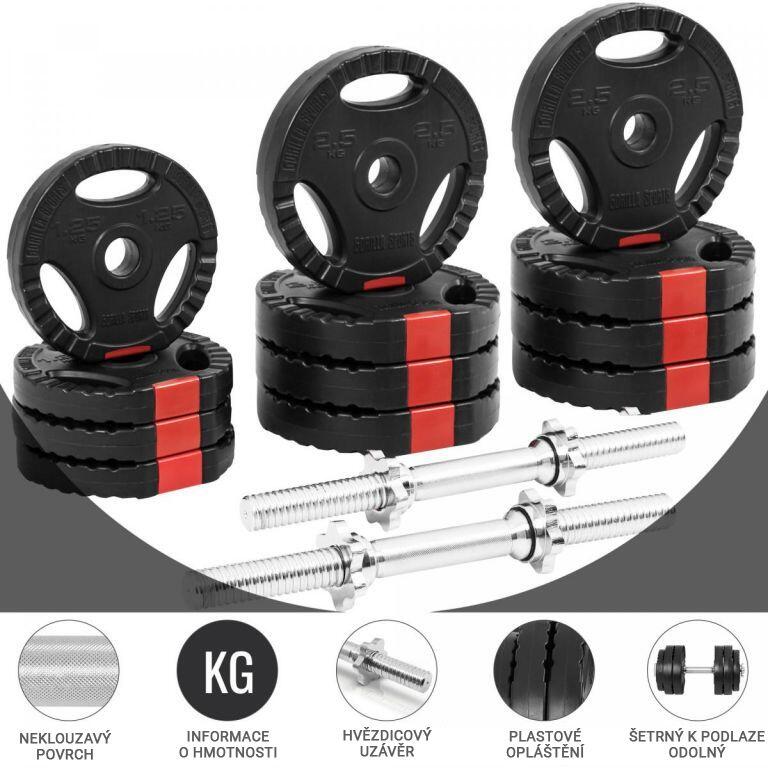 Set gantere reglabile din ciment cu prindere 30KG