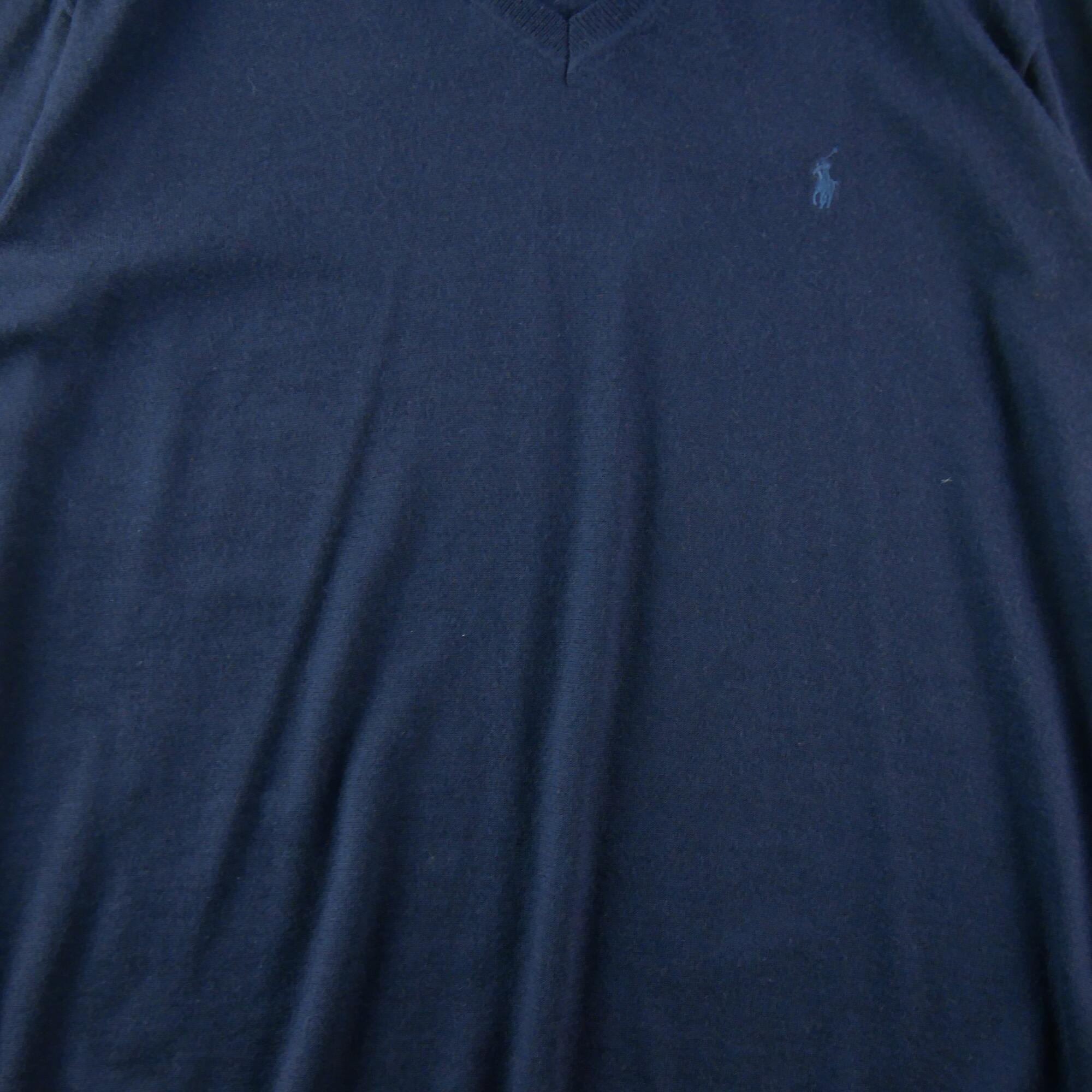 Seconde vie - Pull Homme en laine Marine - Excellent 3/5