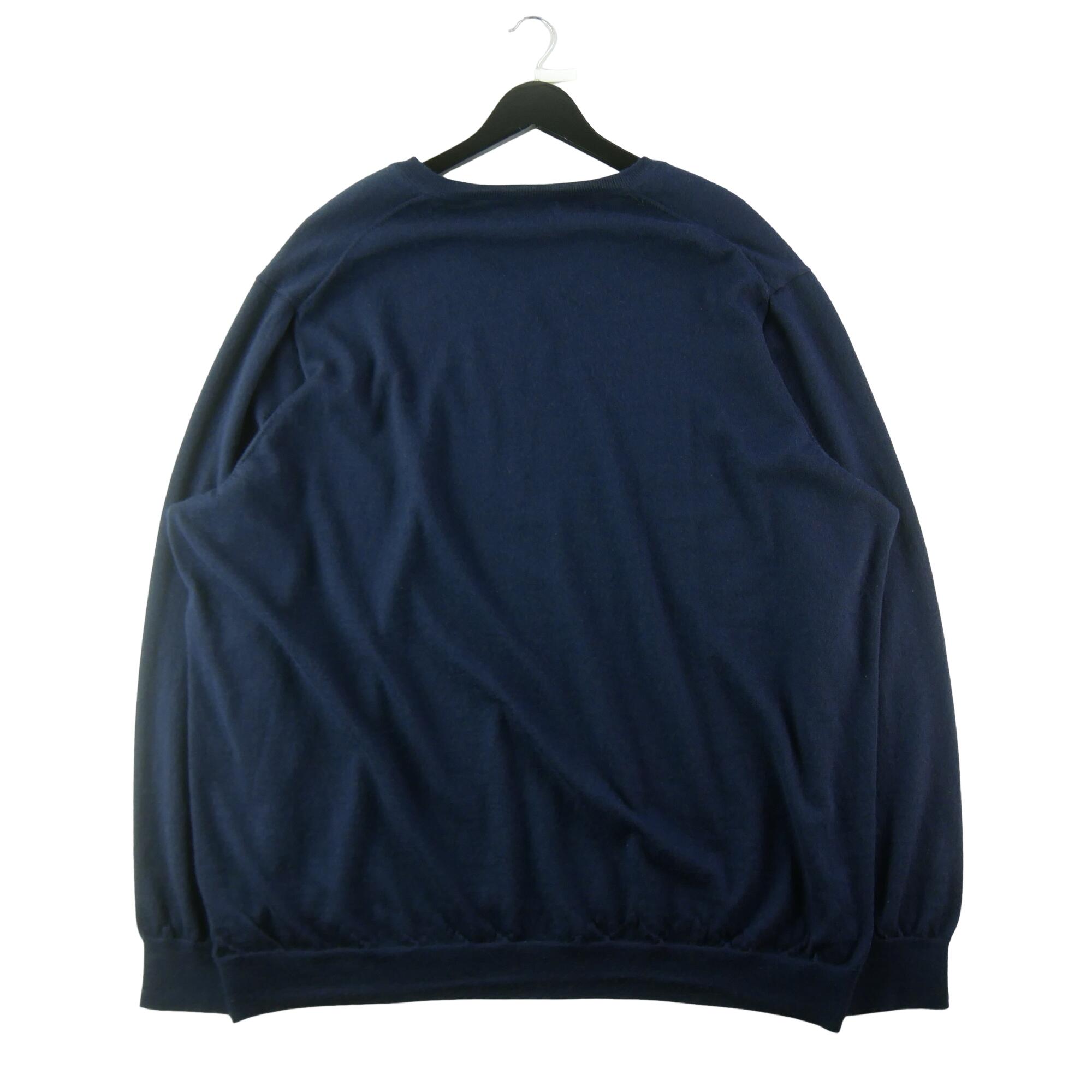 Seconde vie - Pull Homme en laine Marine - Excellent 2/5