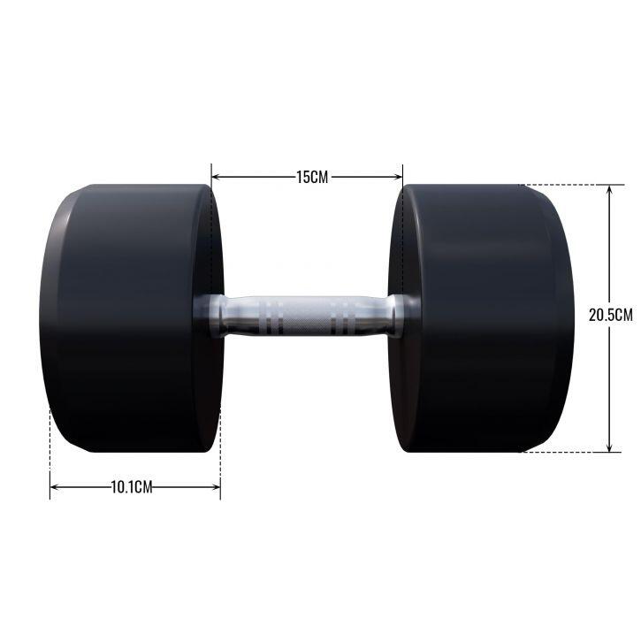 HALTÈRE MONOBLOC ROND | MUSCULATION | AU CHOIX DE 2,5KG À 40 KG 4/6