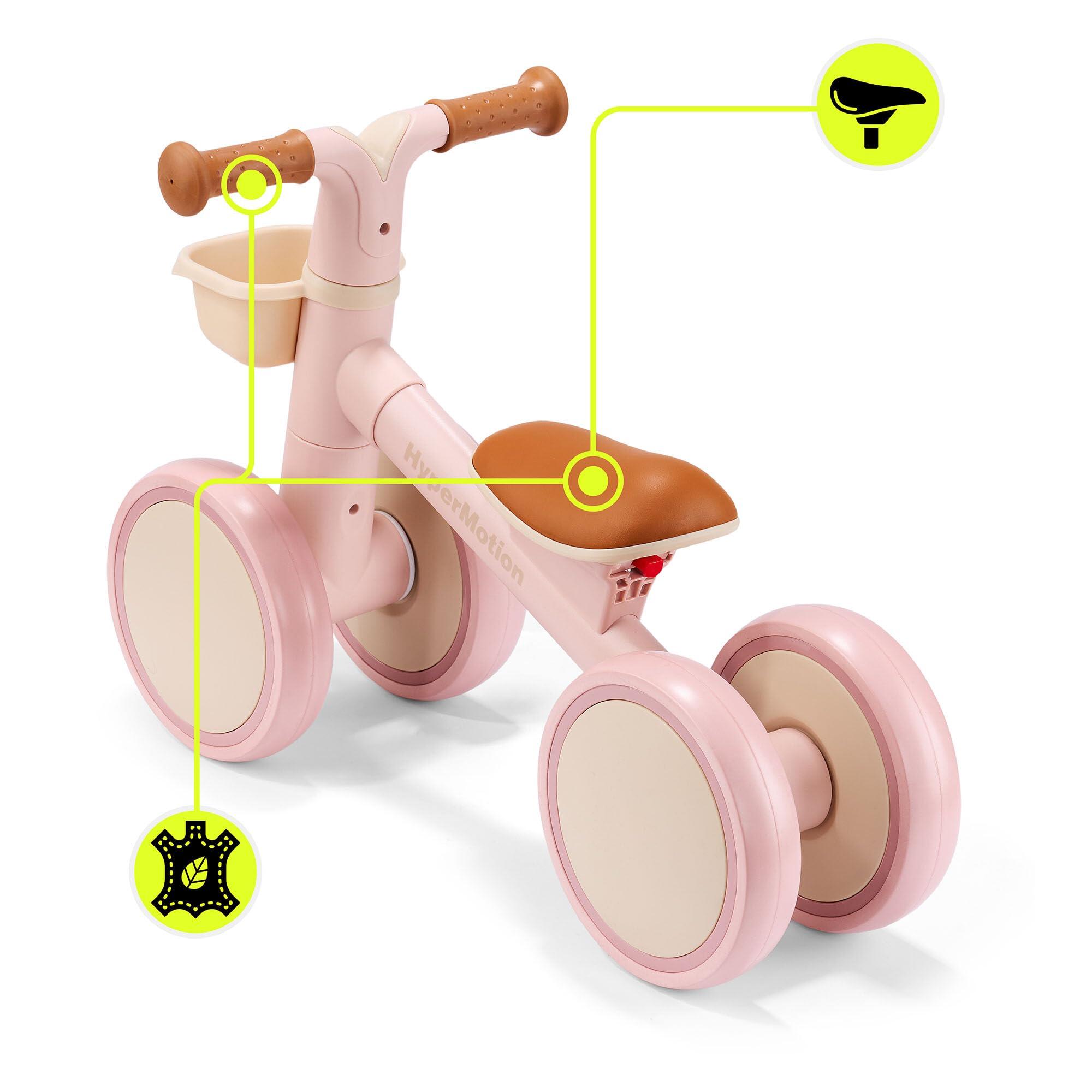 Draisienne - équilibre - mixte - 4 roues - tobi mini - rose 8/9