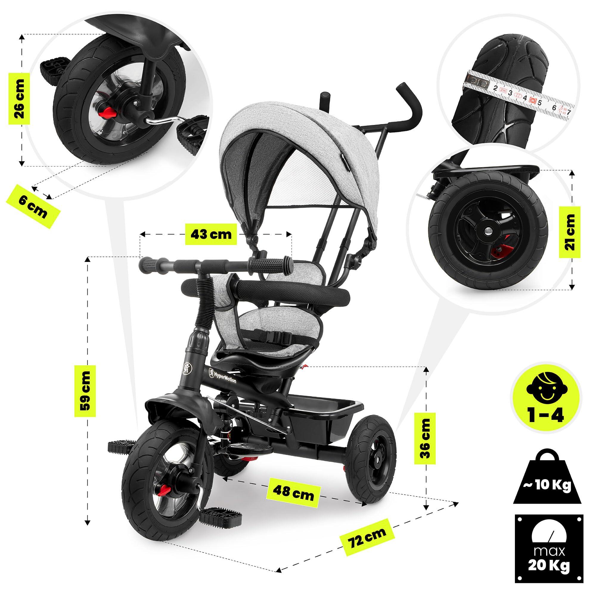 Triciclo evolutivo – bambino – unisex – 3-in-1, manubrio regolabile 9/9