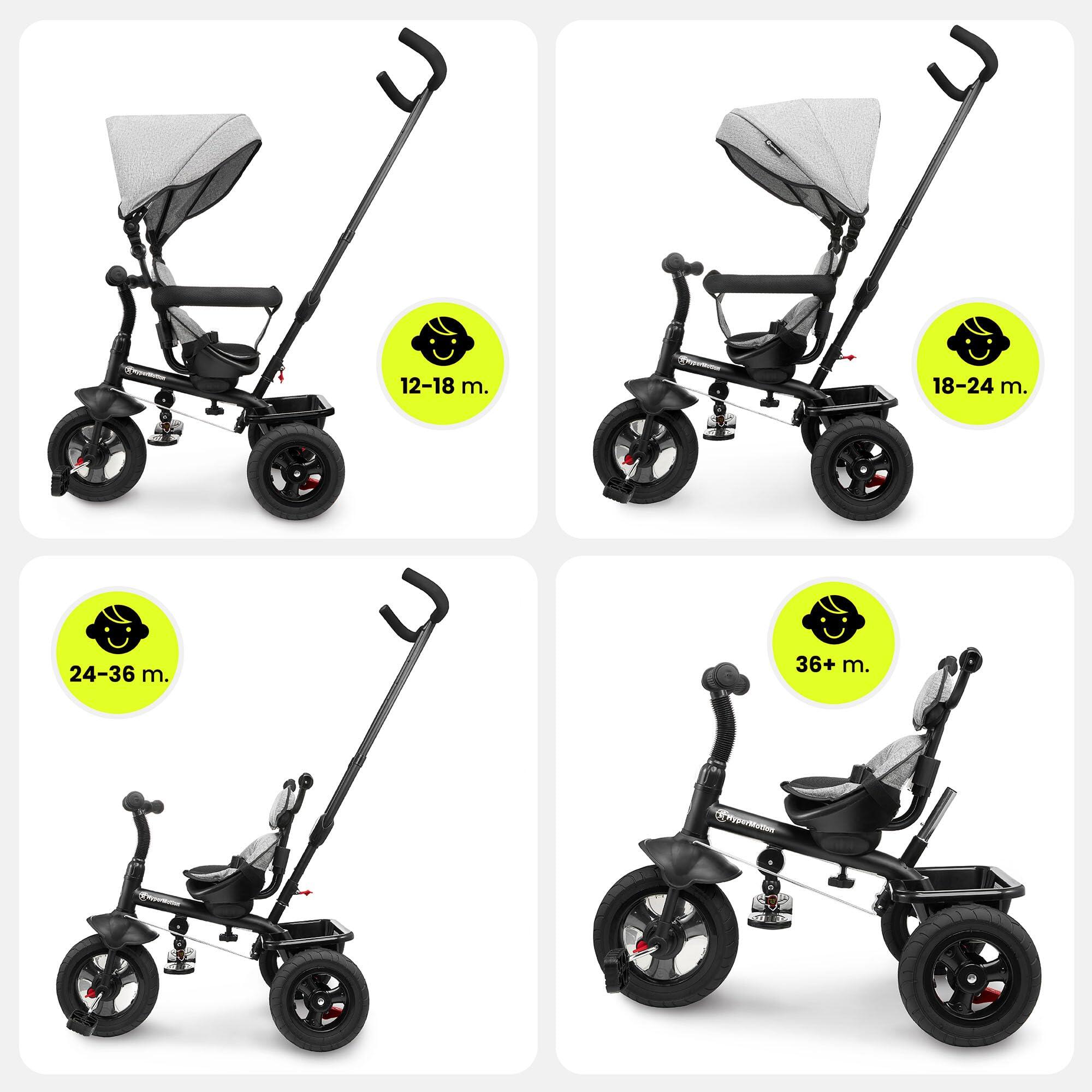 Triciclo evolutivo – bambino – unisex – 3-in-1, manubrio regolabile 5/9