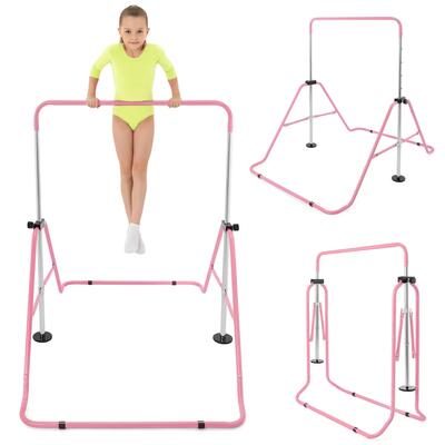 Sbarra ginnica - unisex - regolabile 88-129 cm pieghevole - rosa