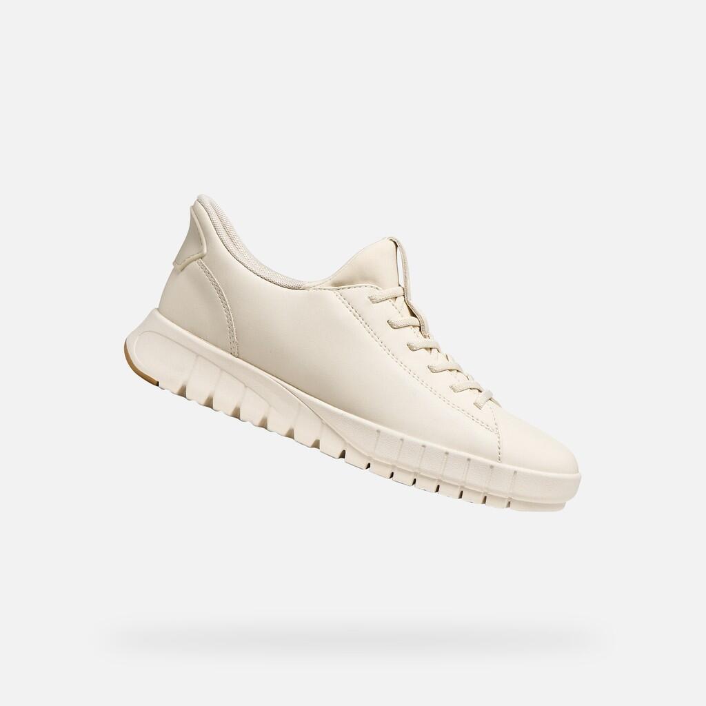Baskets Femme D FLEXTRIDE PLUS Blanc Cassé 1/7