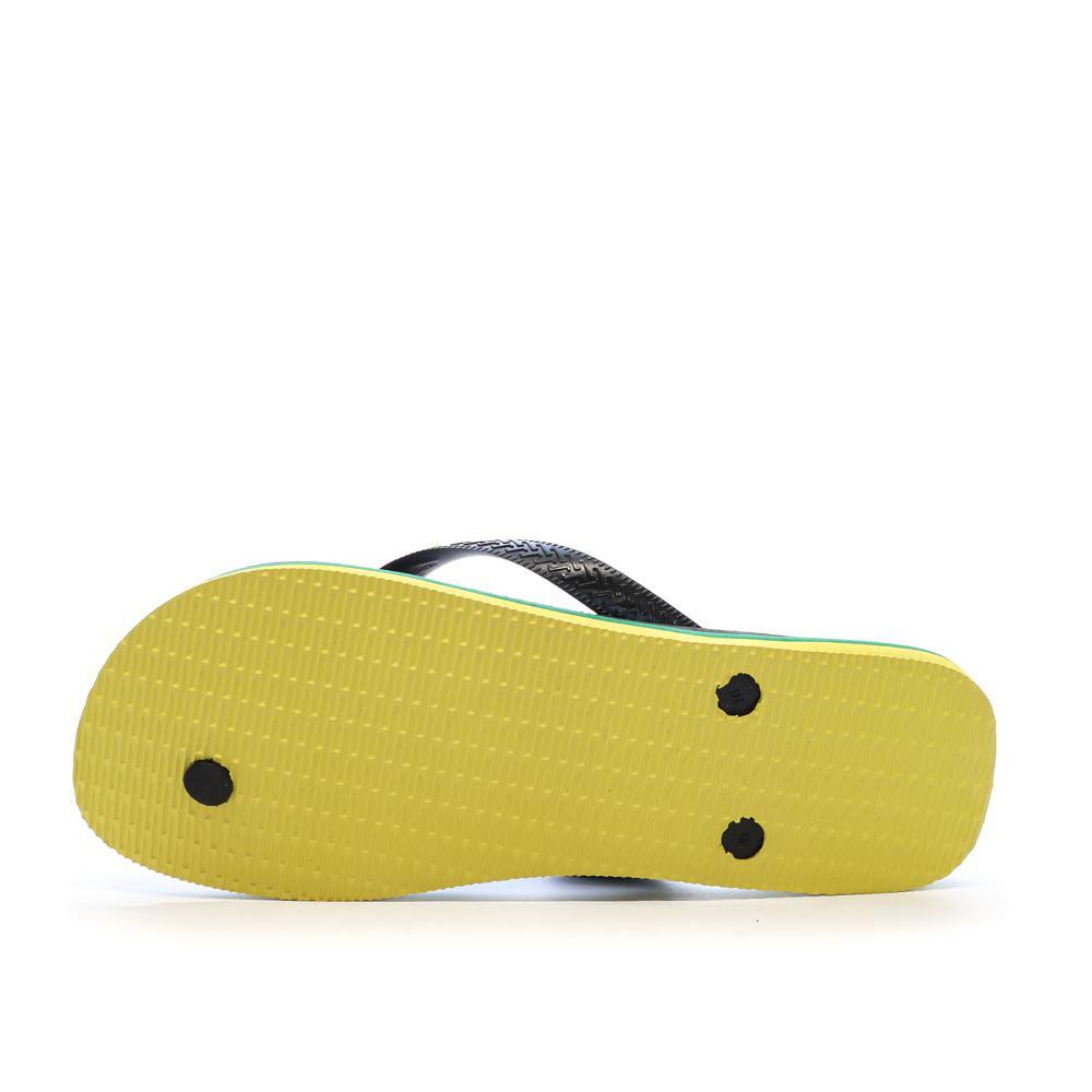 Tongs Noir/Jaune Homme Havaianas Brasil Layers 2/3