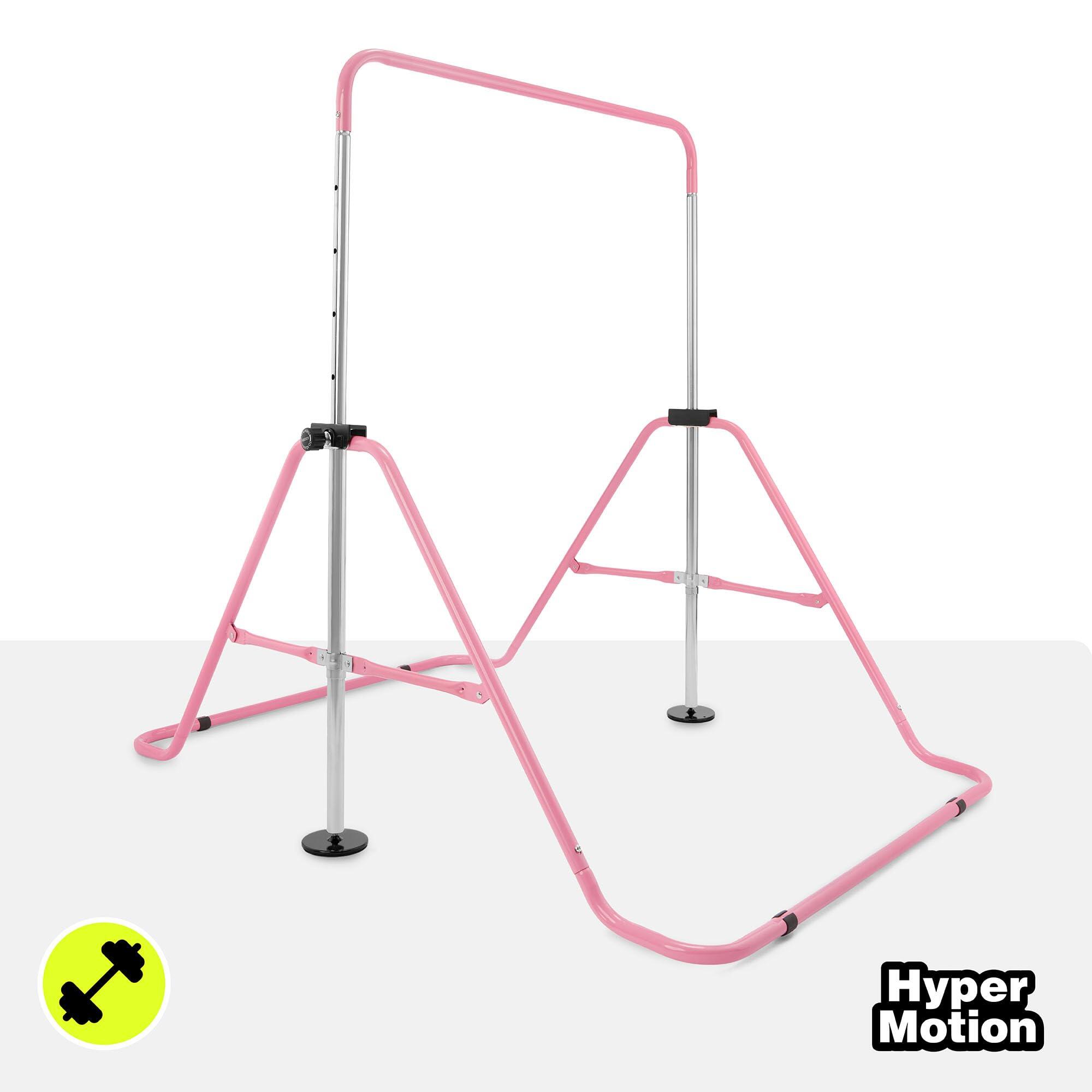 Turnbalk – unisex – instelbaar 88-129 cm, inklapbaar – roze 2/9