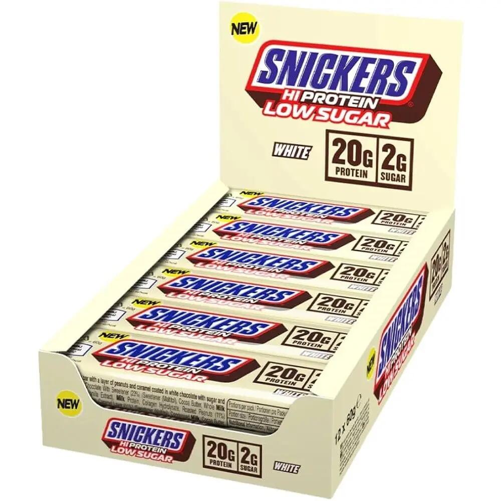 Snickers Hi-Protein Low Sugar White Bar 57g x12