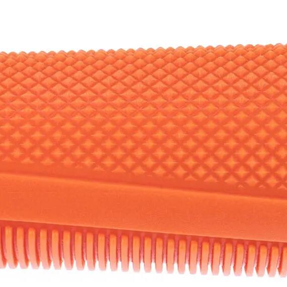 BRAVE Touring 2 Handlebar Grips — 135 mm, Ergonomic Kraton (TPE), Pair, Orange.