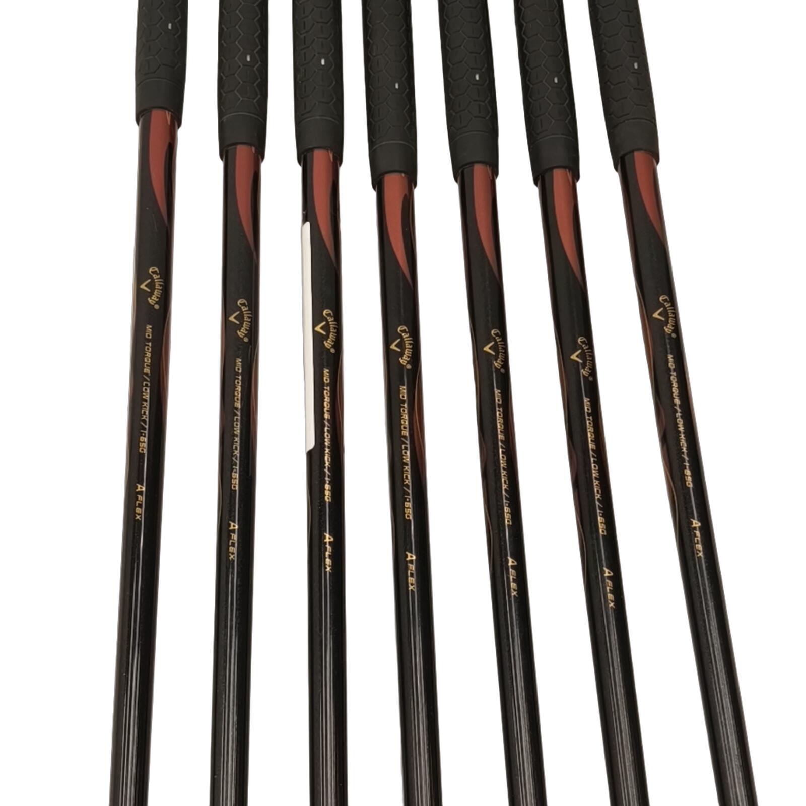 Callaway Diablo Edge IJzerset / 5-PW+SW / Flex A-flex / Grafiet 4/5