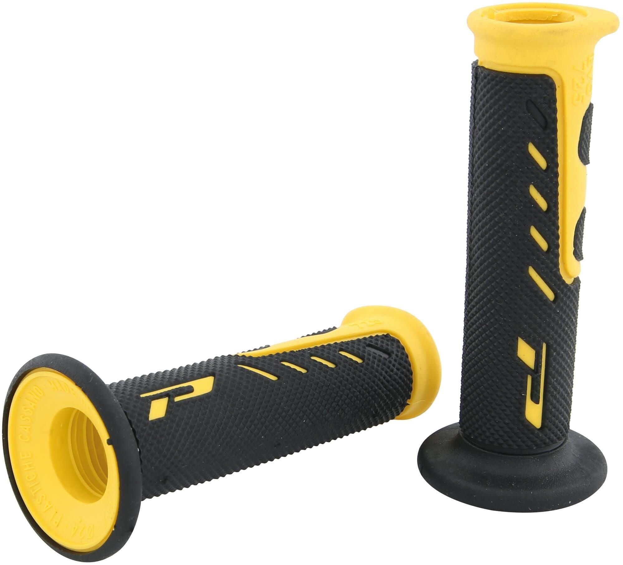 Chwyty kierownicy Progrip 725 2K 122 mm otwarte czarno-żółte