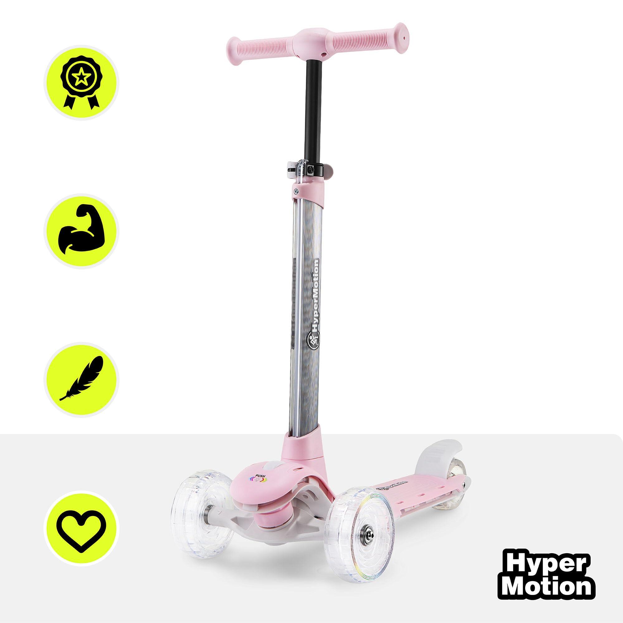 Trottinette enfant mixte 3 roues led, guidon réglable, hypermotion 2/11
