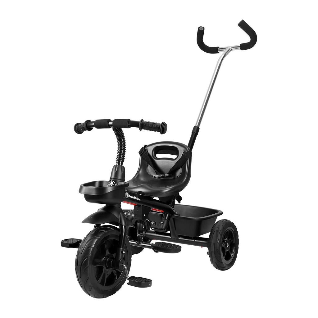 Child tricycle - unisex - adjustable push handle, puncture-proof wheels