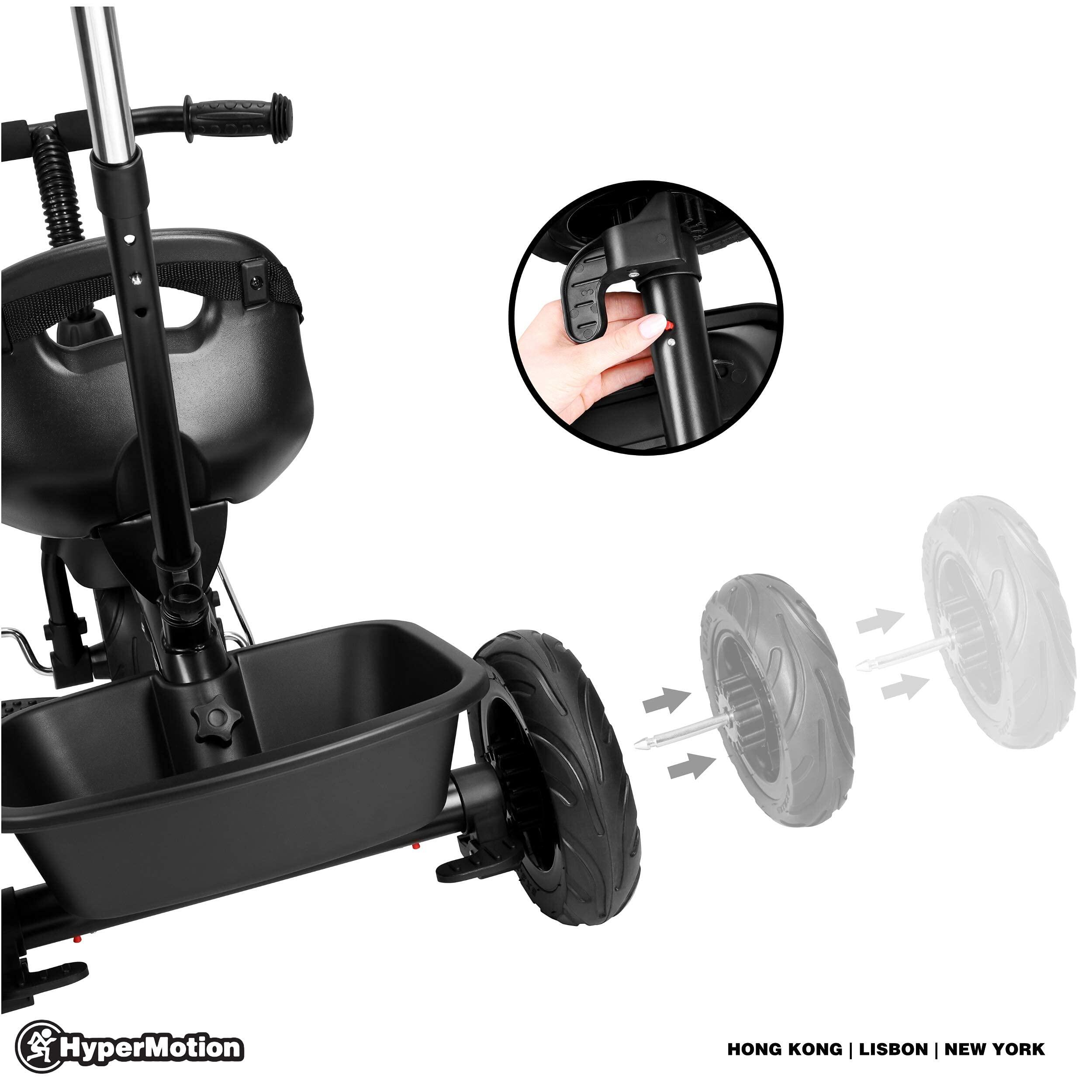 Tricycle enfant - mixte - poussoir réglable, roues increvables 6/10