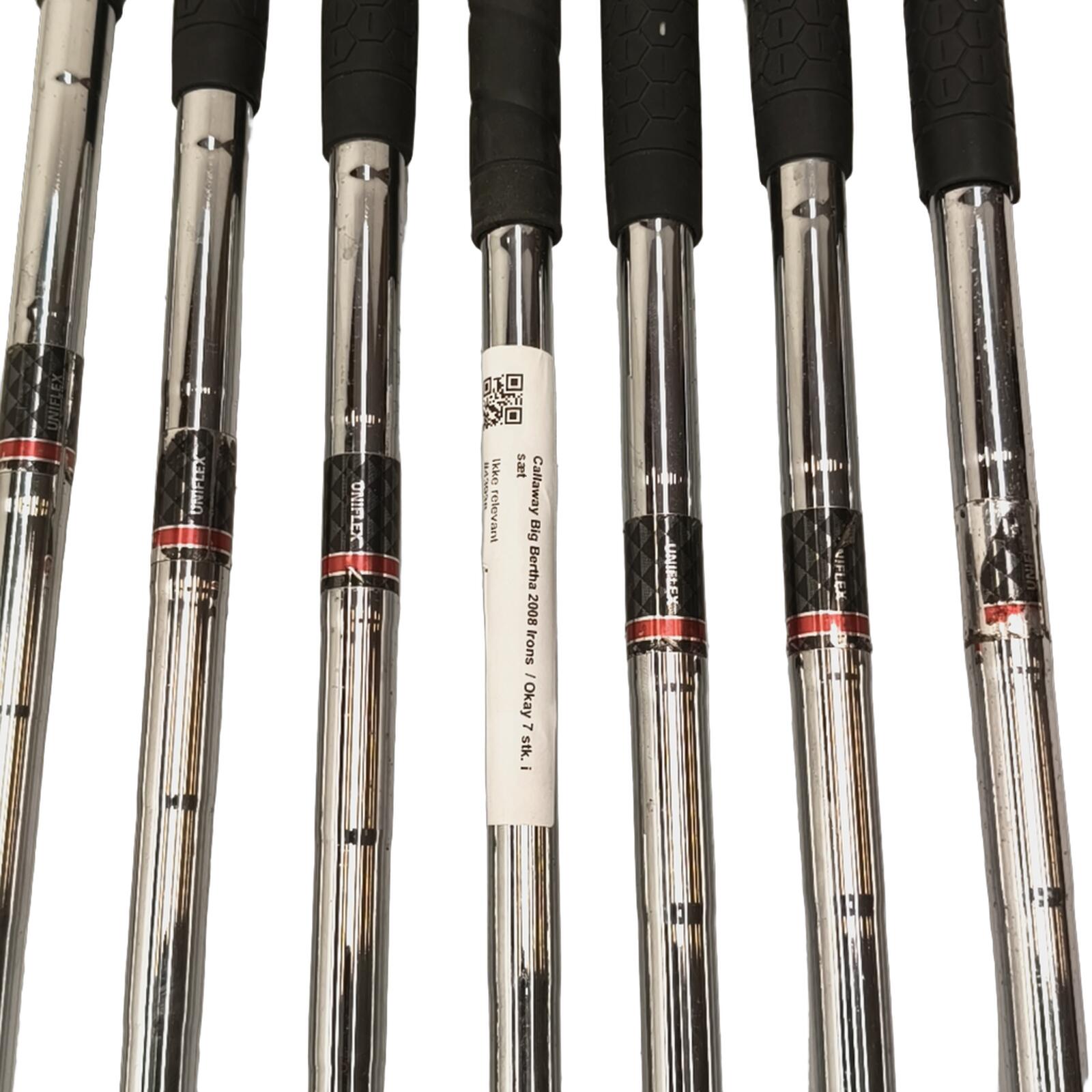 Callaway Big Bertha IJzerset / 4-PW / Flex Uniflex / Staal 4/7