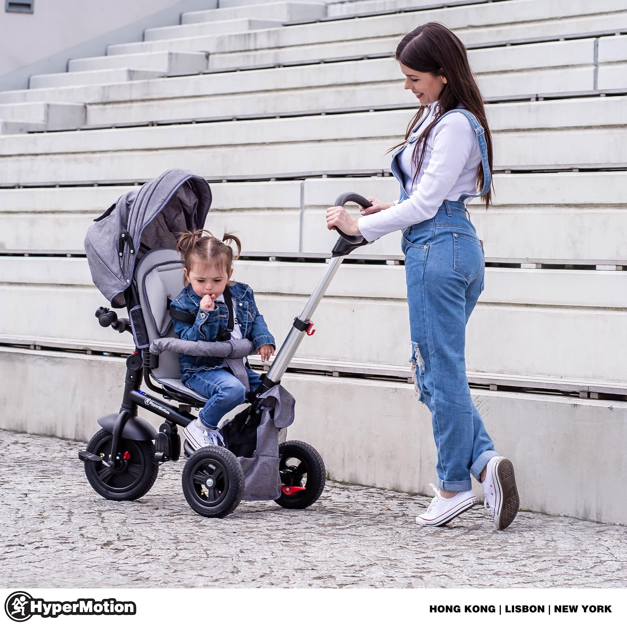 Triciclo per bebè - unisex - sedile girevole - Tobi Velar - grigio 4/10