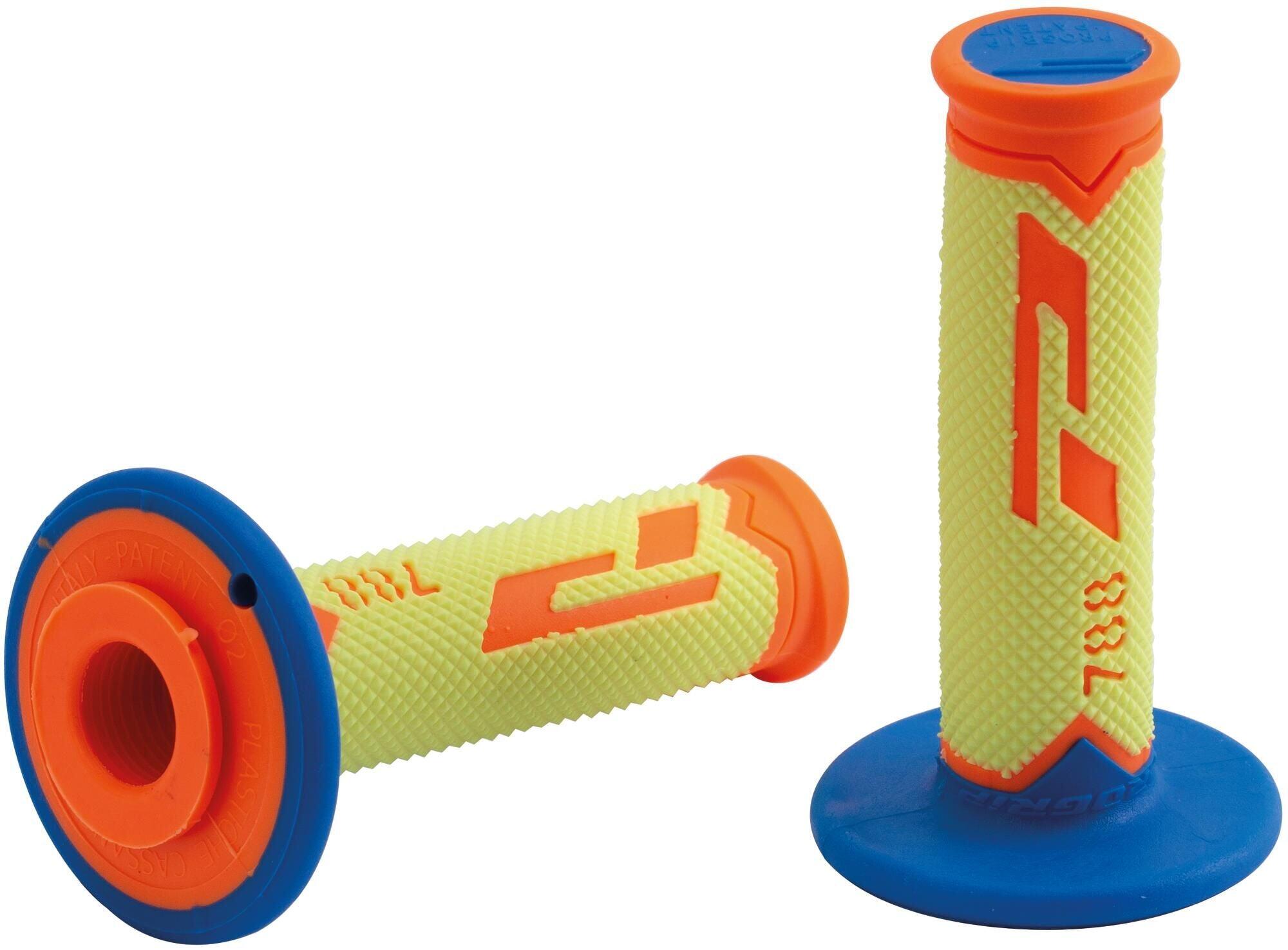 Rękojeści Progrip 788 MX 115 mm zamknięte, pomarańczowo-żółte