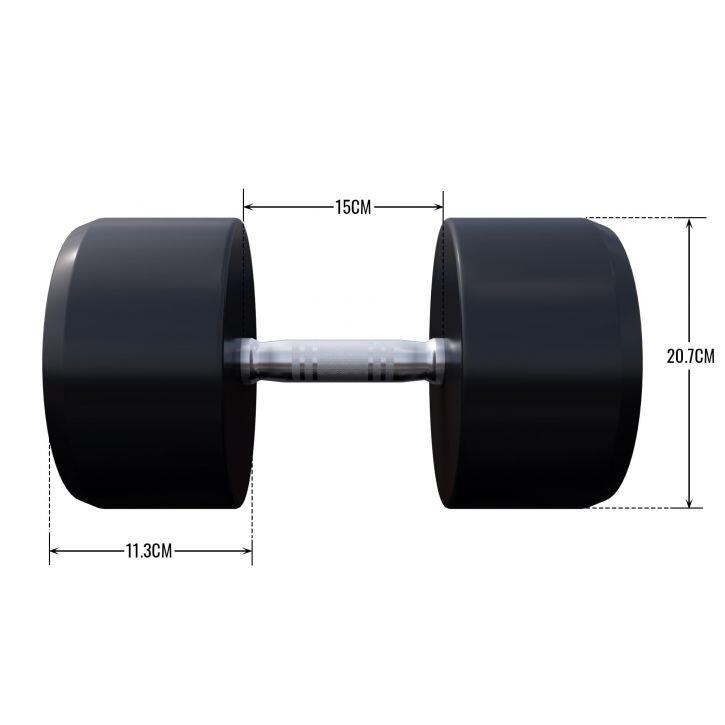 HALTERES REDONDOS DE UMA SÓ PEÇA | TREINO COM PESOS | ESCOLHA DE 2,5 KG A 40 KG 3/6