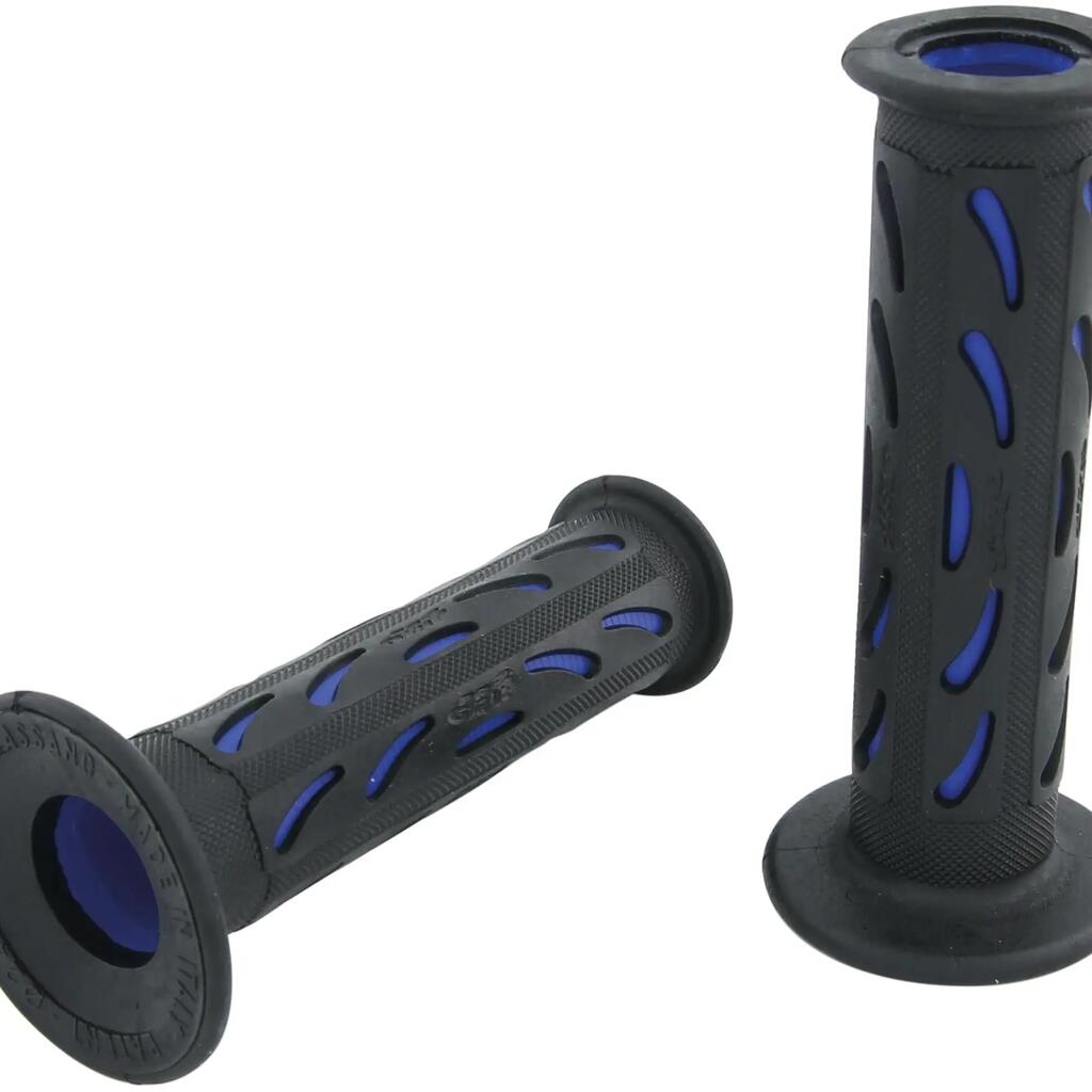PROGRIP 724 Rubber Handlebar Grips, 122mm Open, Black/White.