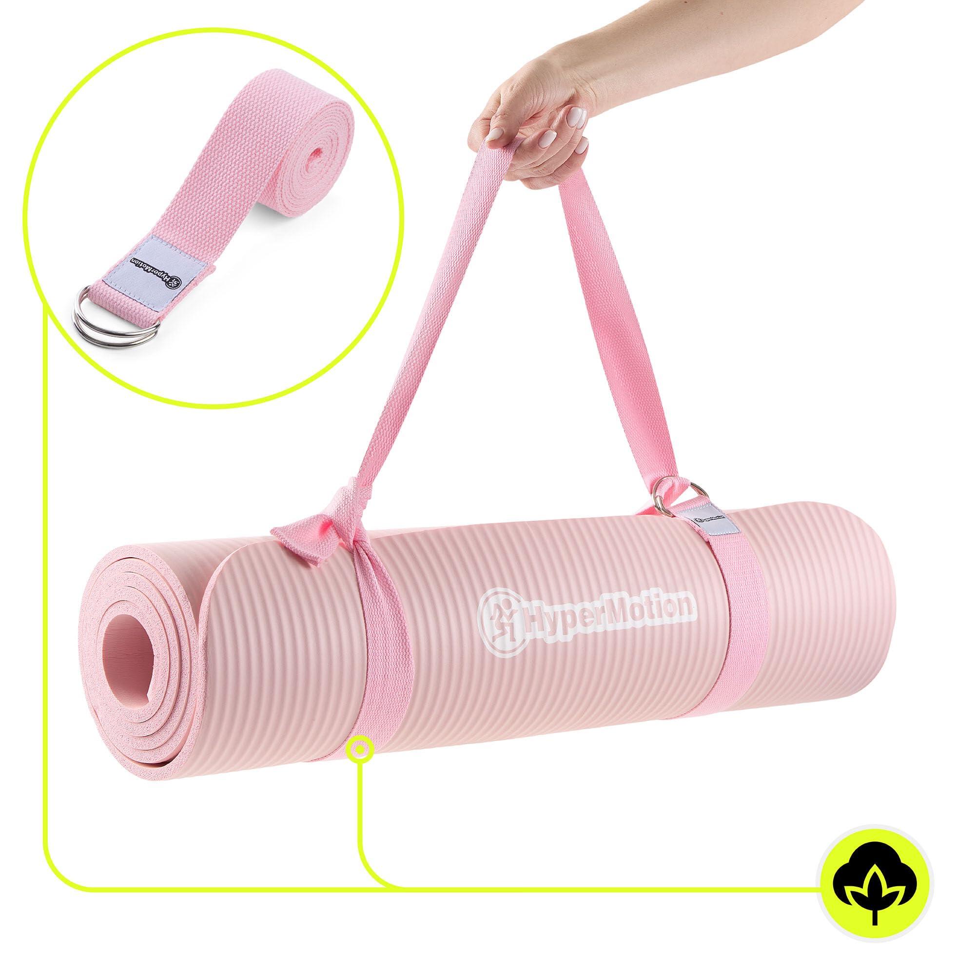 Tapete de ioga e fitness - ioga ginástica - dupla-face 8 mm NBR rosa 7/10