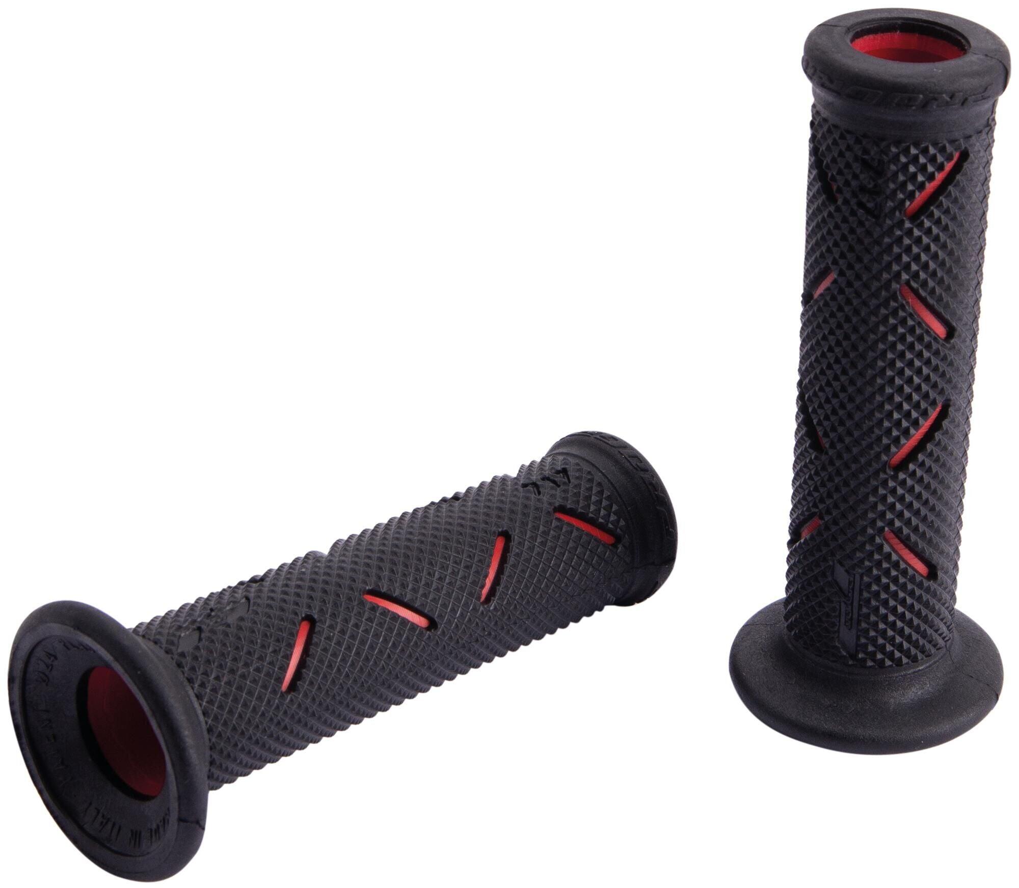 Chwyty Progrip 717 Road 122 mm otwarte czarno-czerwone