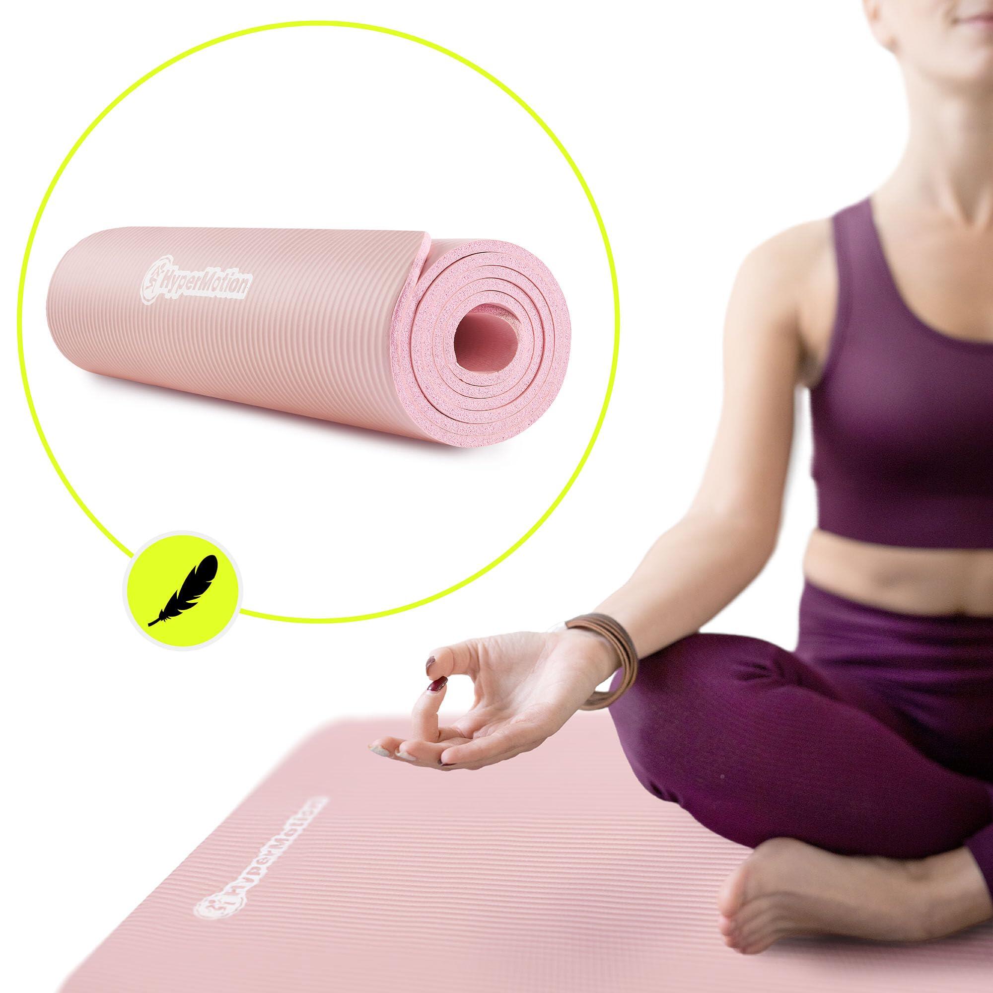 Tapete de ioga e fitness - ioga ginástica - dupla-face 8 mm NBR rosa 3/10