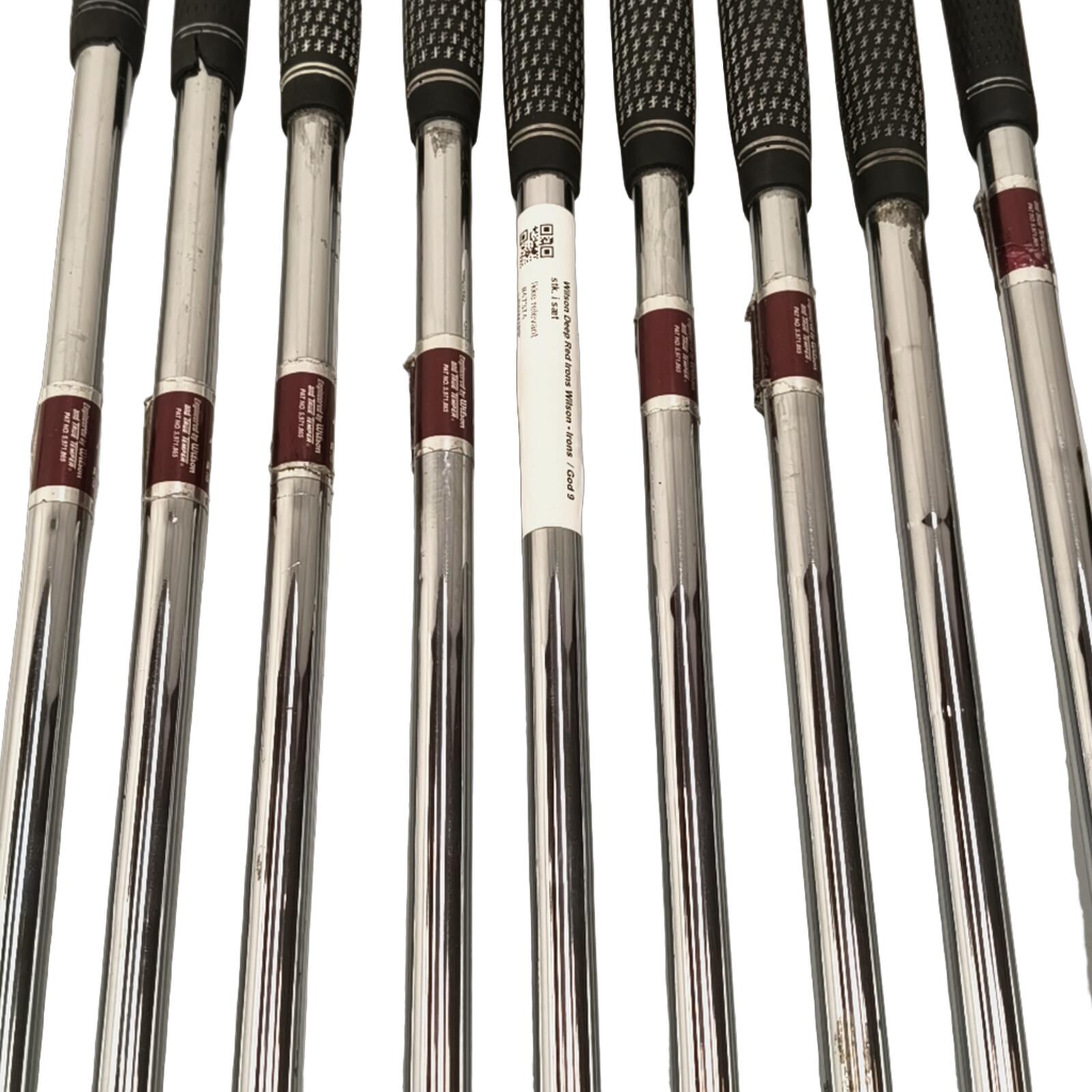 Wilson Deep Red Série de fers / 3-PW+SW / Flex Regular / Acier 4/7
