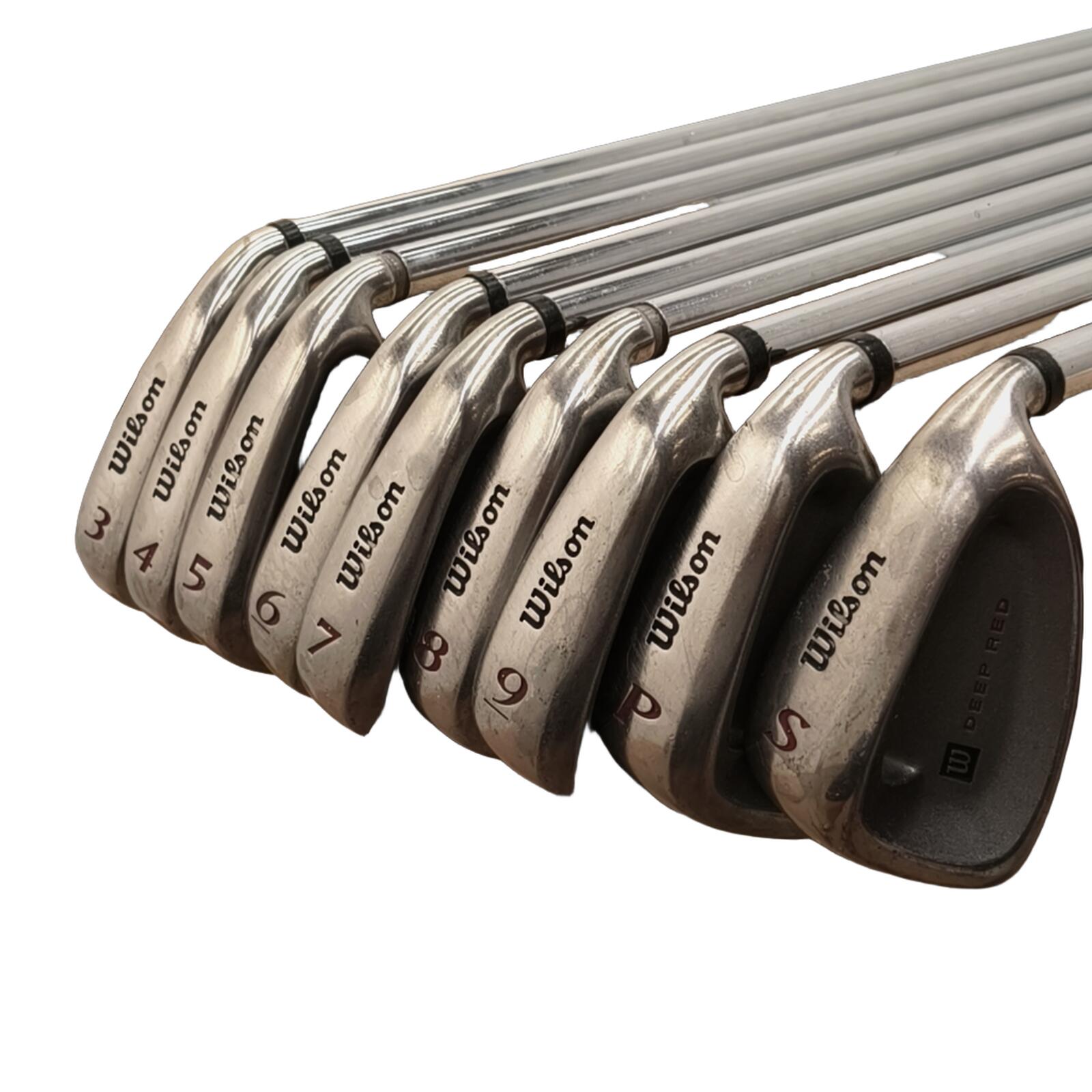 Wilson Deep Red Série de fers / 3-PW+SW / Flex Regular / Acier 3/7