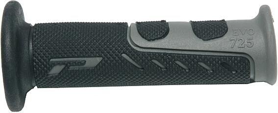 Chwyty kierownicy Progrip 725 Road 122 mm zamknięte czarne/szare