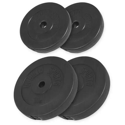 Obciążenie 30 kg - 2 x 5 - 2 x 10 kg 31 mm bitumiczne Gorilla Sports