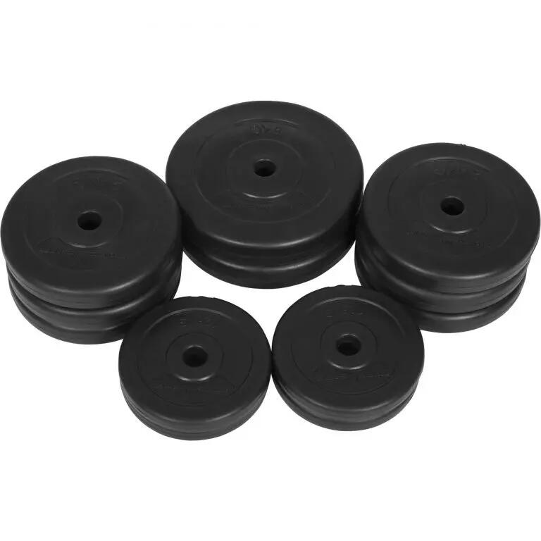 Gorilla Sports Halterschijven 2 x 5, 6 x 2,5 & 4 x 1,25 kg - Kunststof - 25 mm 4/7