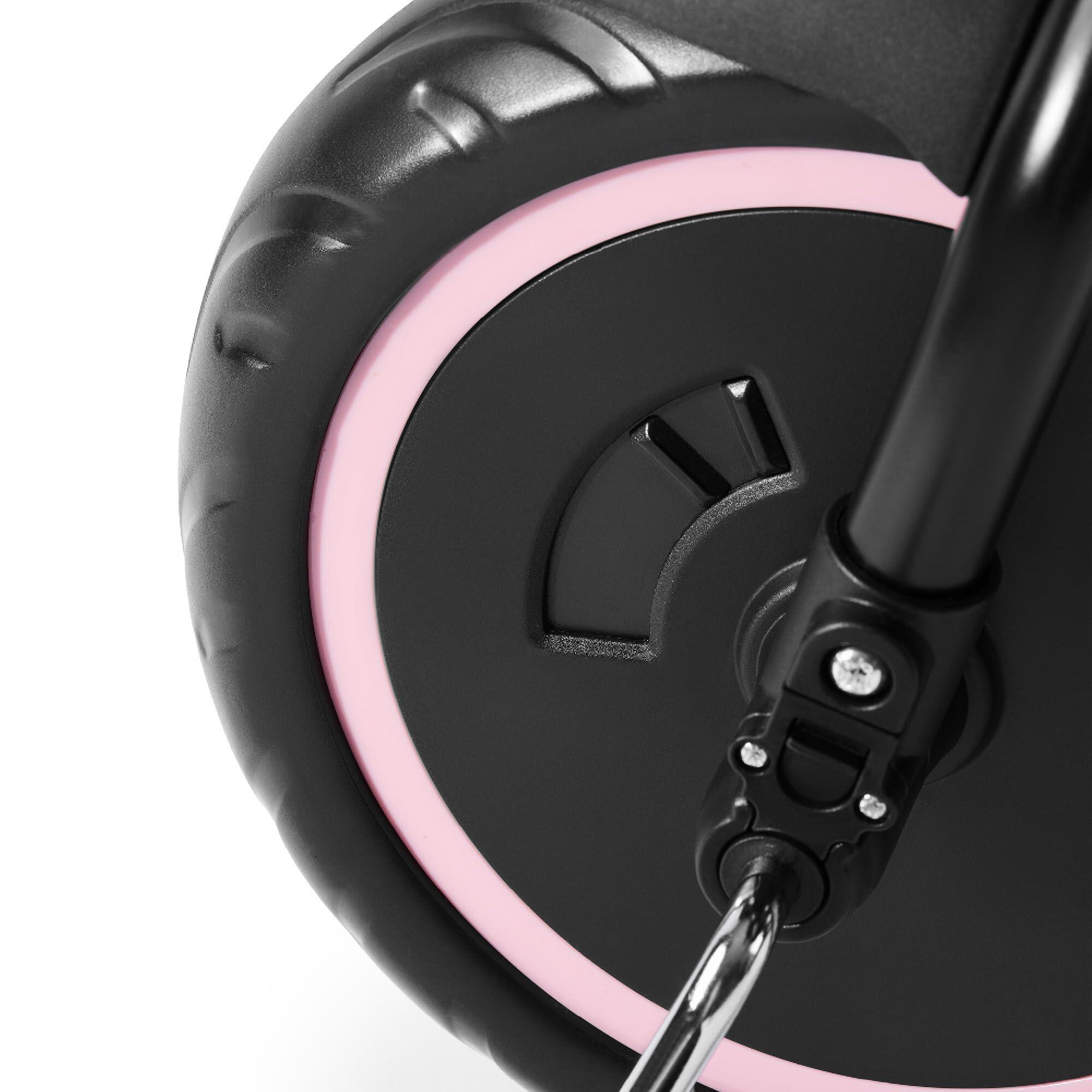 Tricycle évolutif unisexe - siège 360°, pliable - rose 9/9