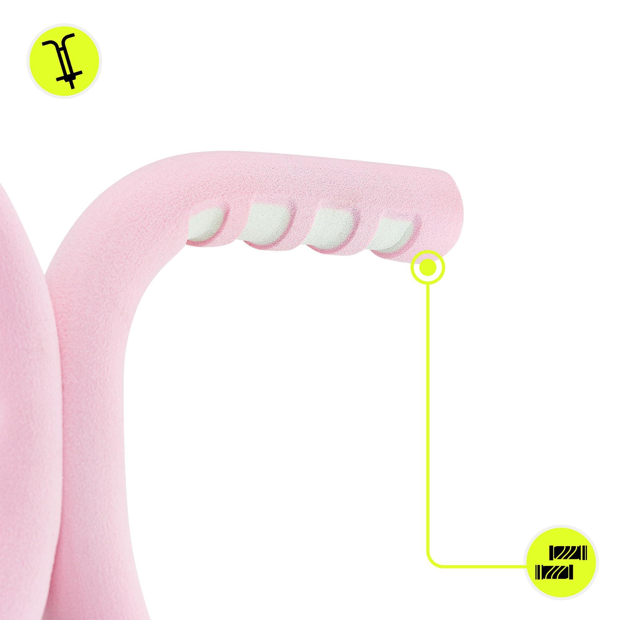 Pogo stick - motricidade - unissex - mola 50 kg - rosa 7/9