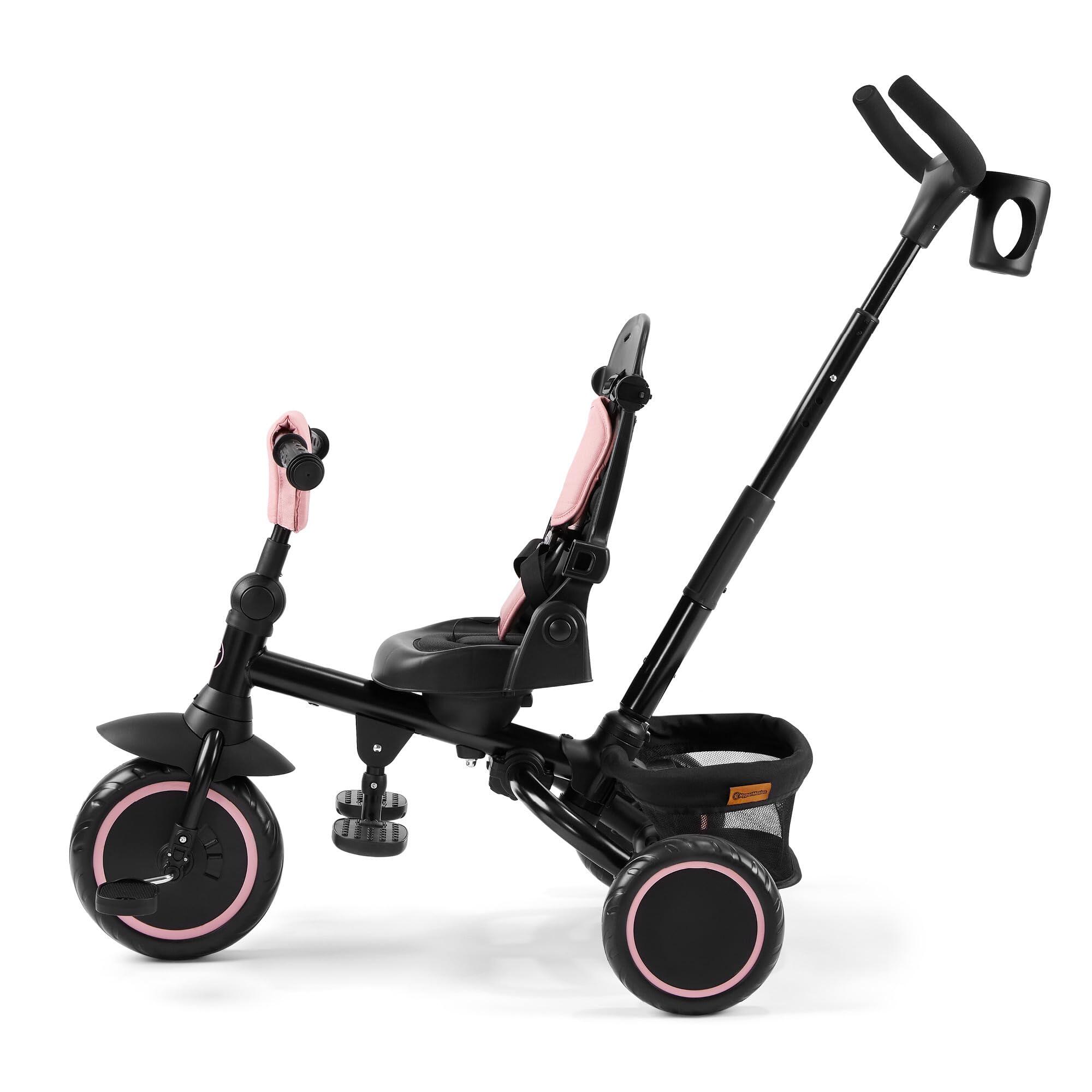 Tricycle évolutif unisexe - siège 360°, pliable - rose 7/9