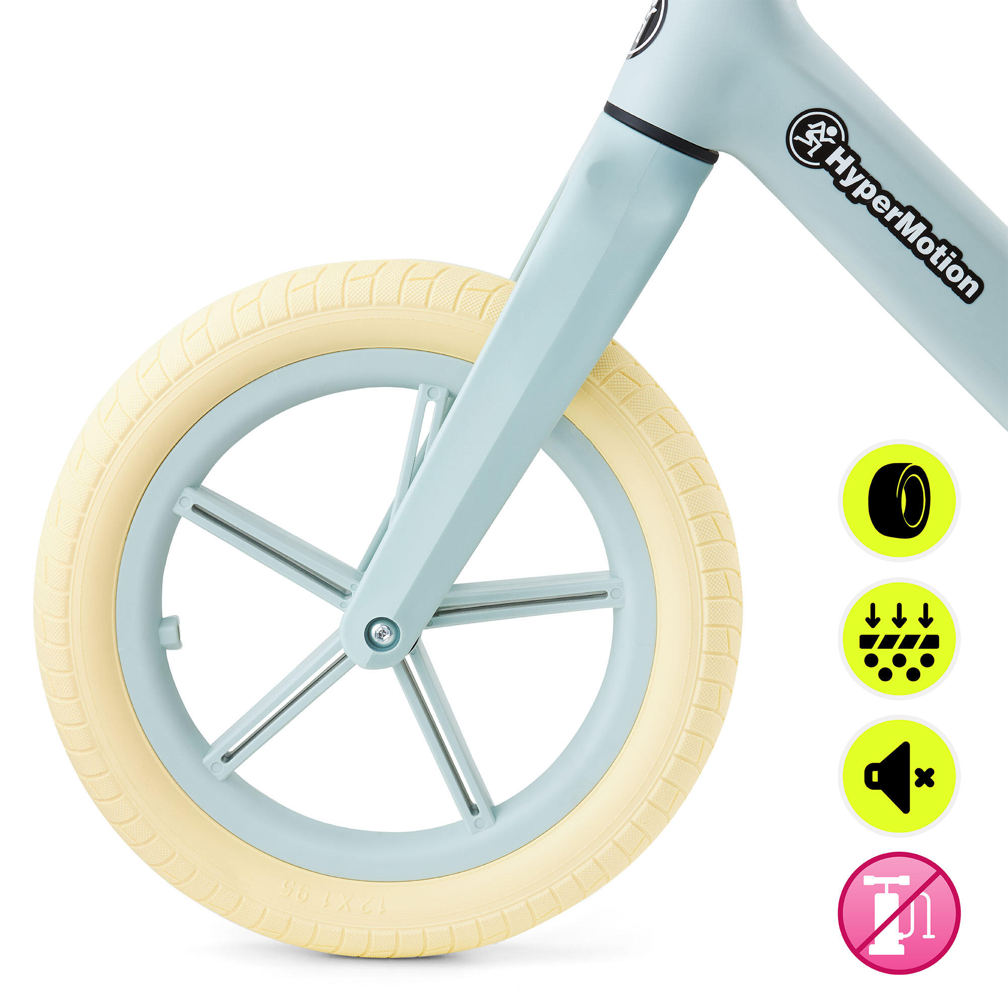 Draisienne - vélo - mixte - ultra-légère, selle réglable - vert 4/7