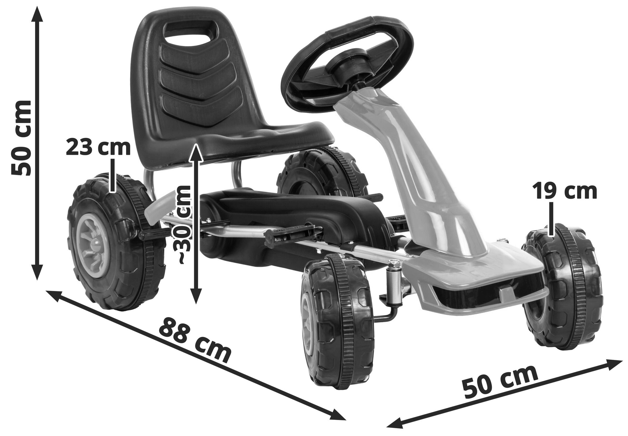 Kart a pedali - go-kart - unisex - doppio freno - Hypermotion 3/7