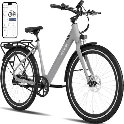 Elektrische stadsfiets lage instap riemaandrijving koppelsensor bk18pro