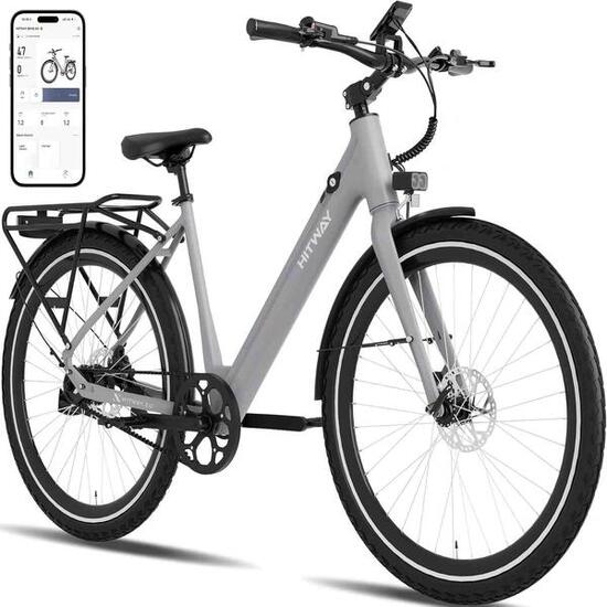 Vélo de ville électrique cadre bas courroie capteur de couple bk18pro