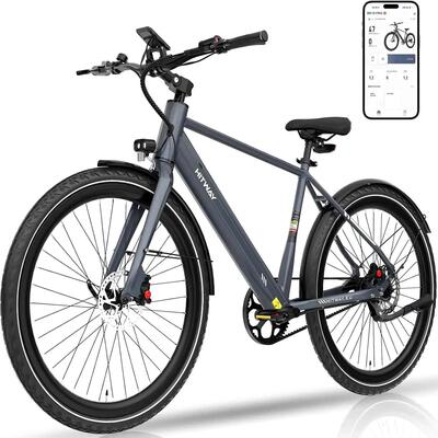 Elektrische stadsfiets riemaandrijving koppelsensor bk19pro