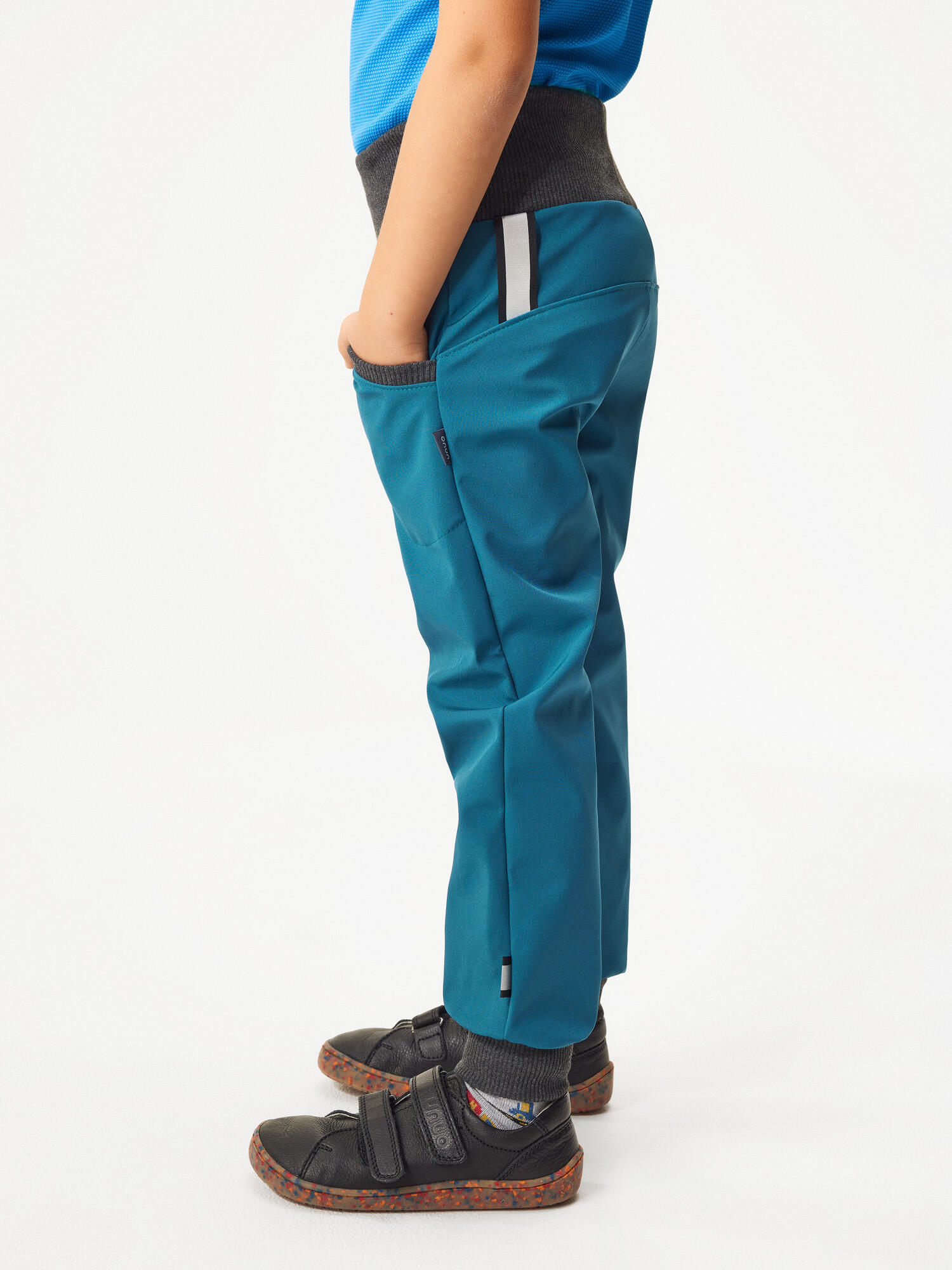 Softshell-Hose mit Fleece für Kinder Street, Kobalt 2/7