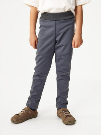 Elastische Softshell-Hose mit Fleece für Kinder Sporty, D. Grau