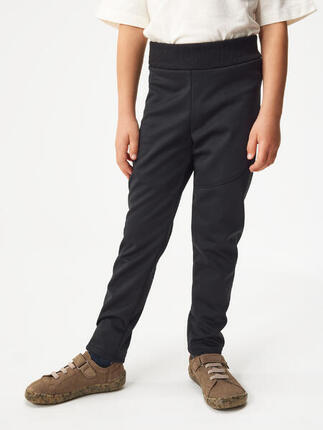 Elastische Softshell-Hose mit Fleece für Kinder Sporty, D. Grau