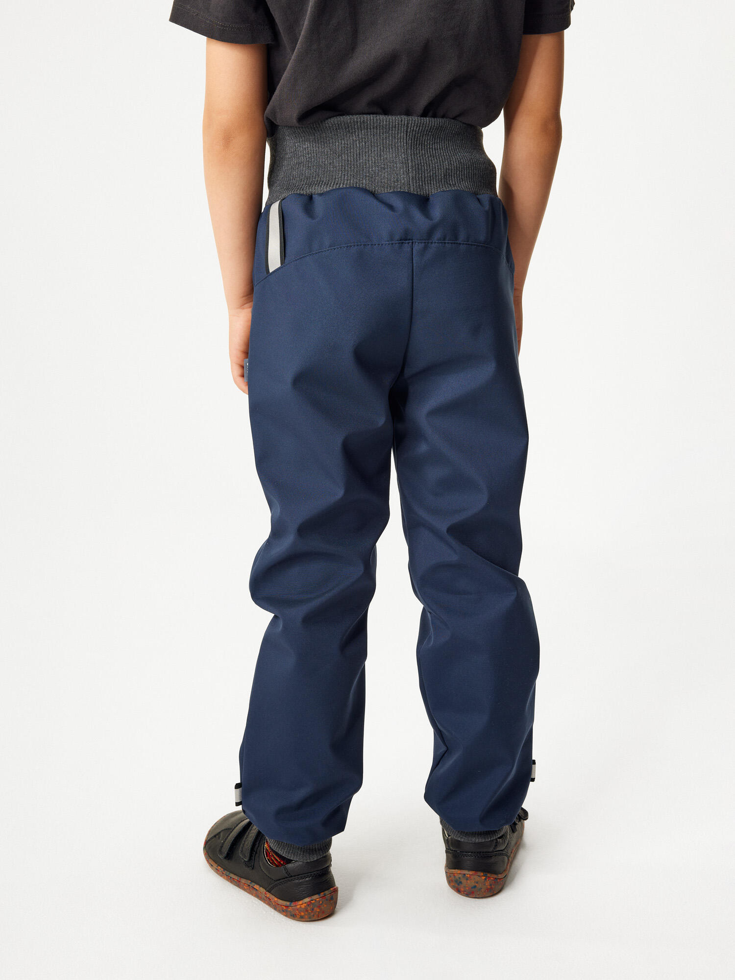Softshell-Hose mit Fleece für Kinder Street, Dunkel Blau Schwarz 3/5