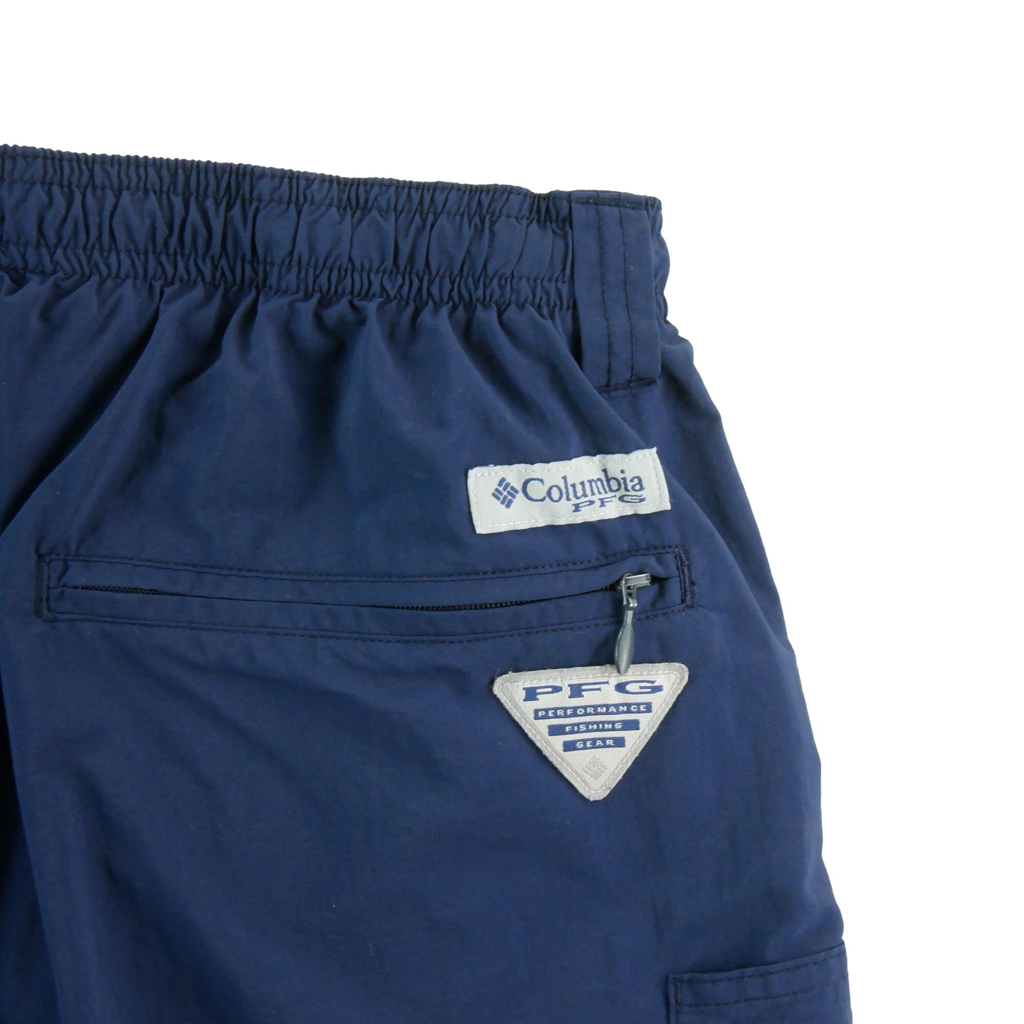 Segunda Vida - Short hombre Columbia Omni-Shade PFG azul marino - Bueno 4/7
